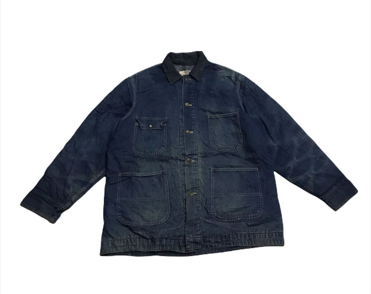 Sears vtg Sears blanket workwear denim jacket Size US XL / EU 56 / 4 - 1 Thumbnail