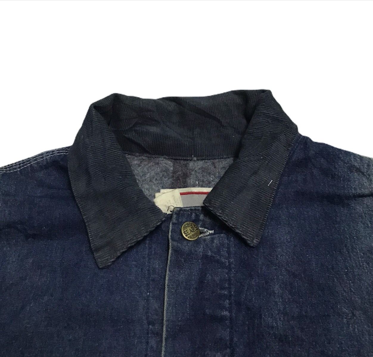 Sears vtg Sears blanket workwear denim jacket Size US XL / EU 56 / 4 - 3 Thumbnail