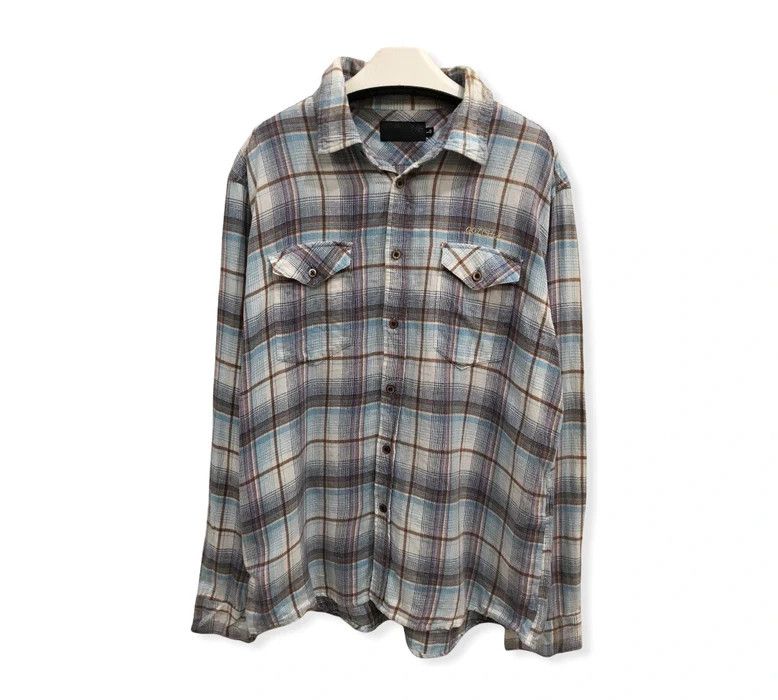 image of Vintage Gotcha Plaid Tartan Flannel Shirt, Men's (Size Medium)
