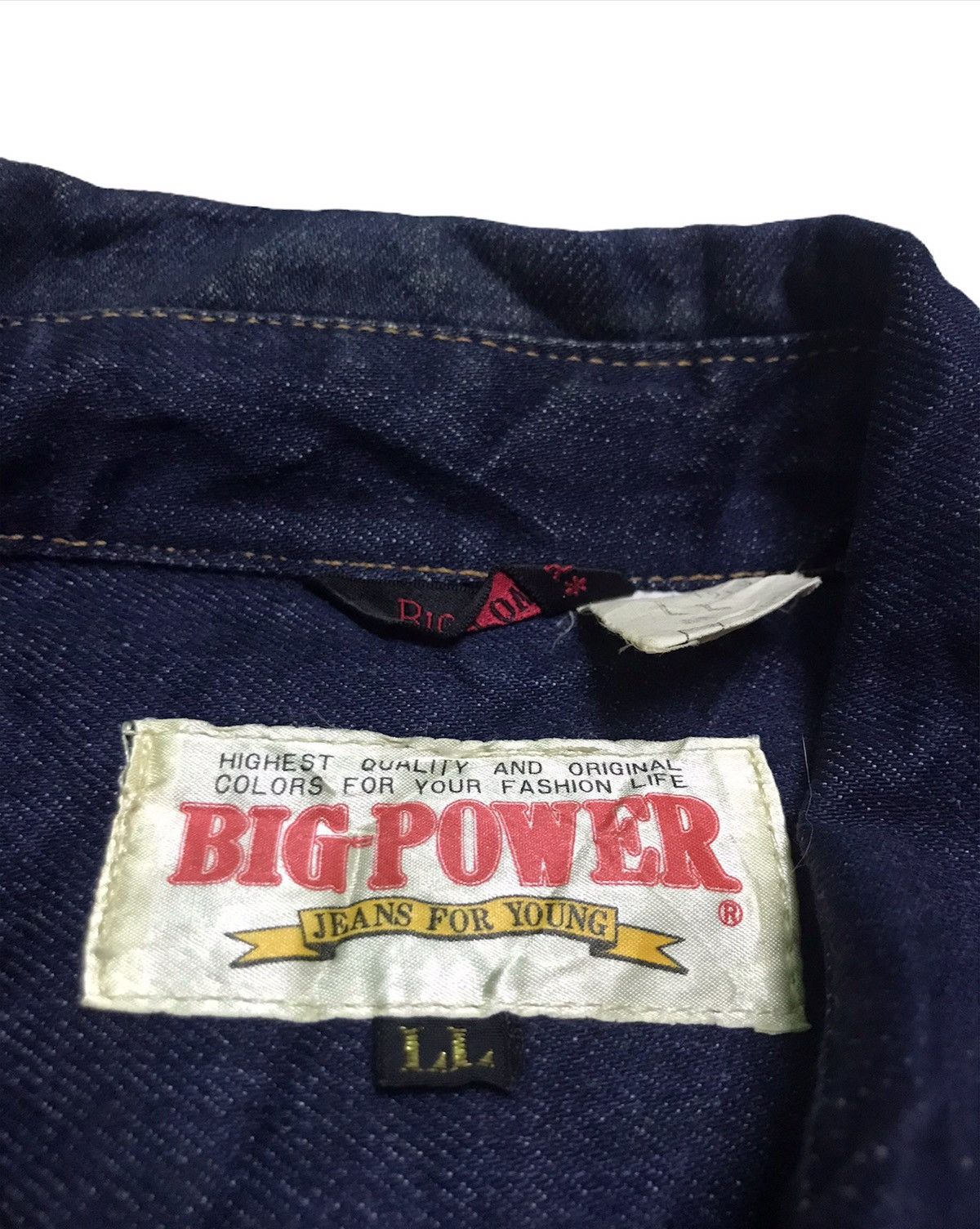 Vintage Vintage Big power denim jacket Size US L / EU 52-54 / 3 - 2 Thumbnail