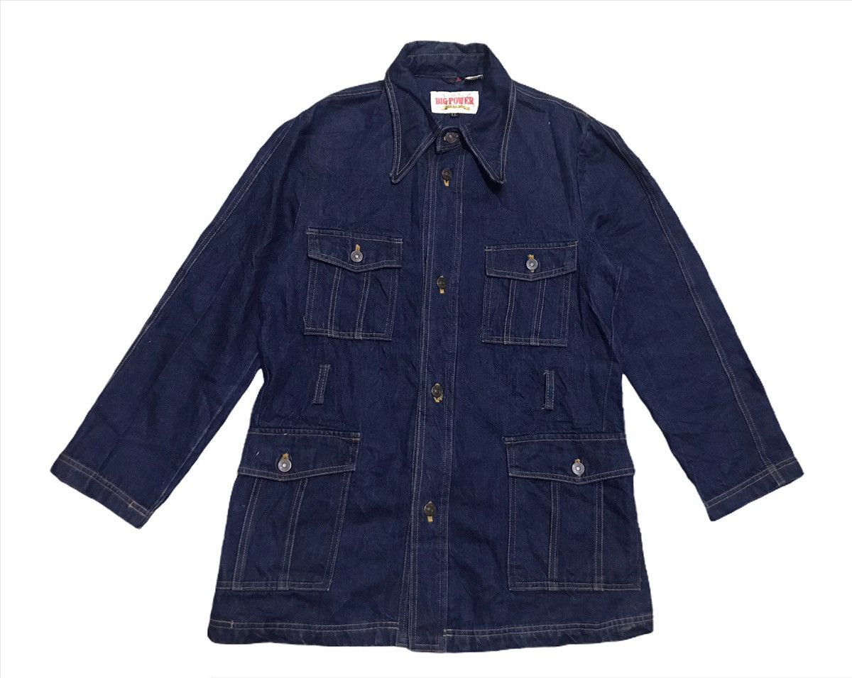 Vintage Vintage Big power denim jacket Size US L / EU 52-54 / 3 - 1 Thumbnail