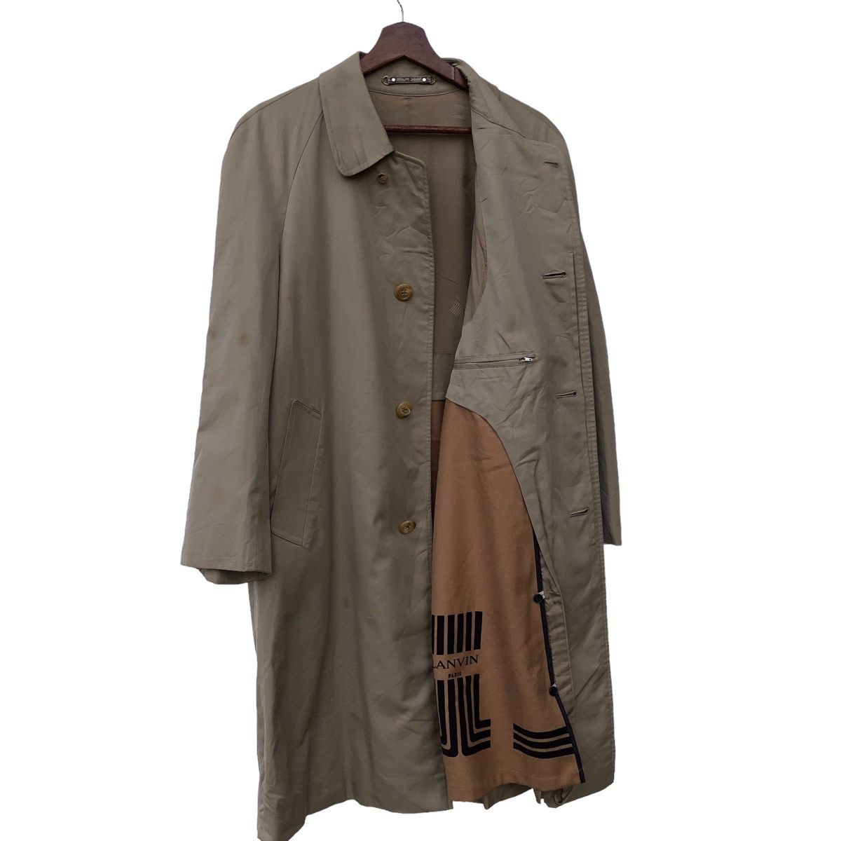 Lanvin 🔥Lanvin Trench Coat Monogram Jacket Size US M / EU 48-50 / 2 - 3 Thumbnail