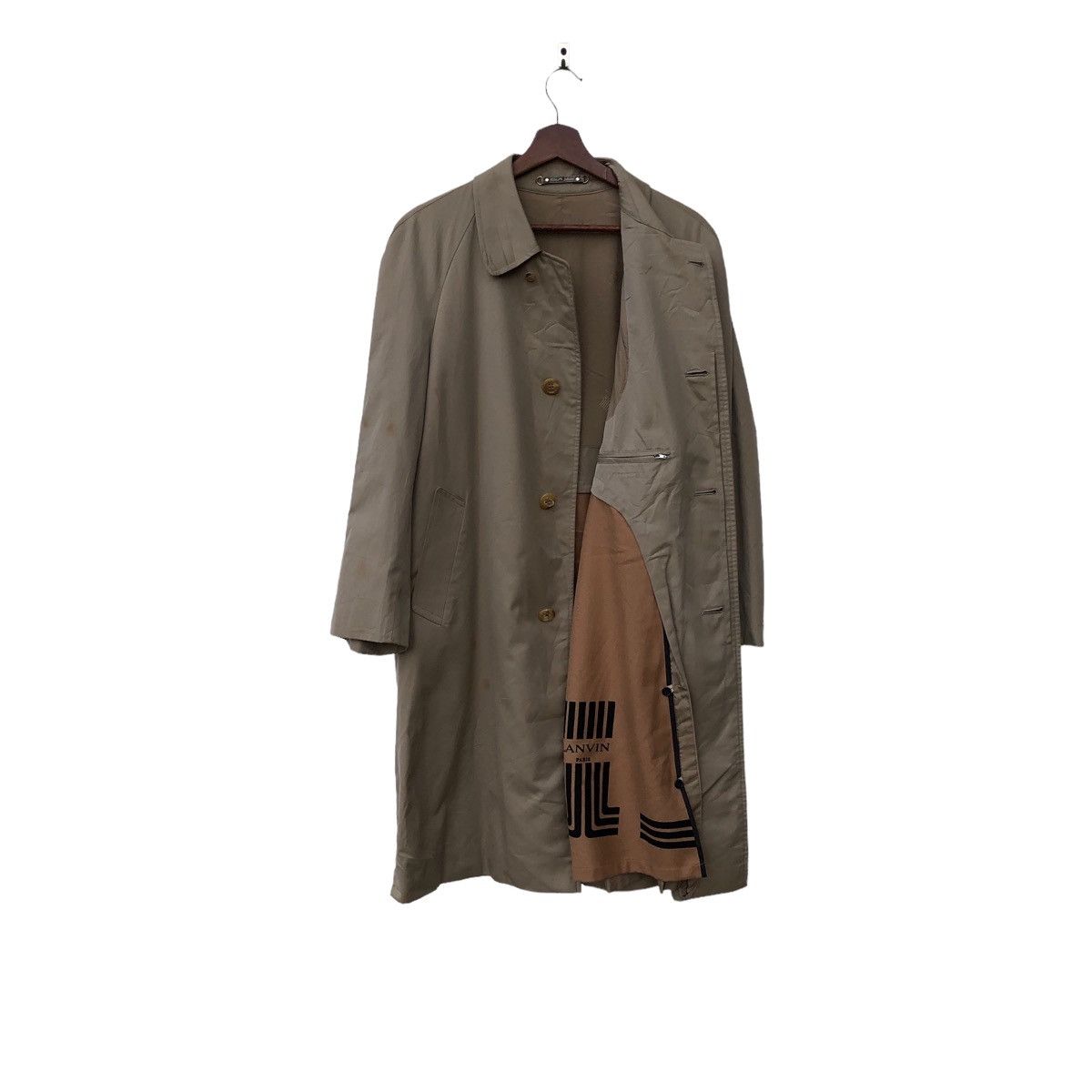 Lanvin 🔥Lanvin Trench Coat Monogram Jacket Size US M / EU 48-50 / 2 - 4 Thumbnail
