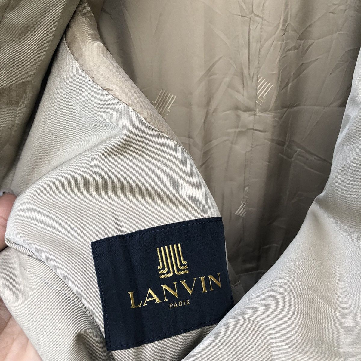 Lanvin 🔥Lanvin Trench Coat Monogram Jacket Size US M / EU 48-50 / 2 - 6 Thumbnail