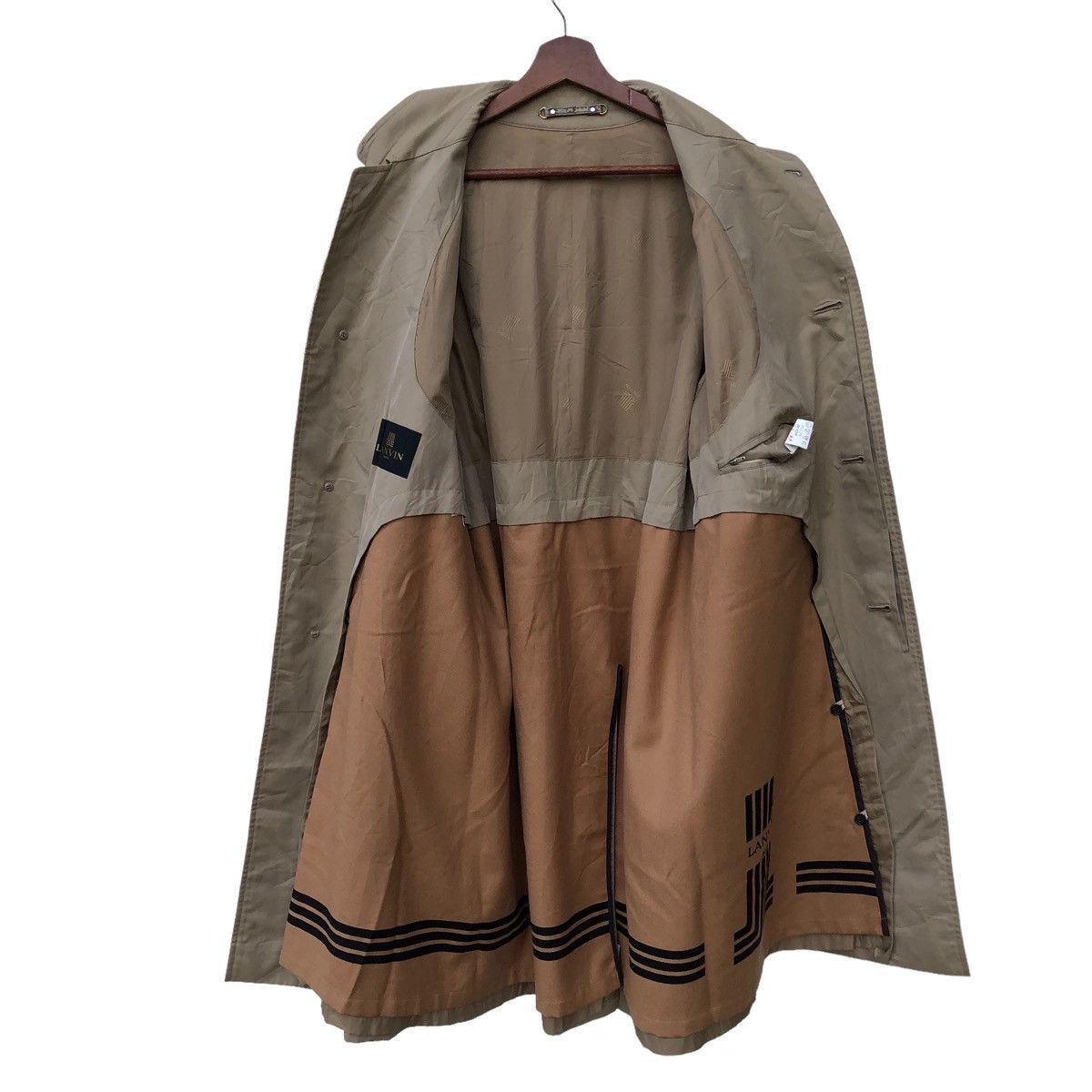 Lanvin 🔥Lanvin Trench Coat Monogram Jacket Size US M / EU 48-50 / 2 - 5 Thumbnail