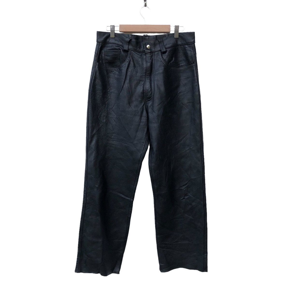 Genuine Leather Vintage Squadron Leather Pants Size US 33 - 1 Thumbnail