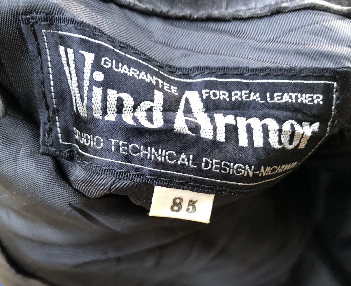 Genuine Leather 🫴🏻Vintage Wind Armor Leather Pants Jacket Size US 33 - 3 Thumbnail