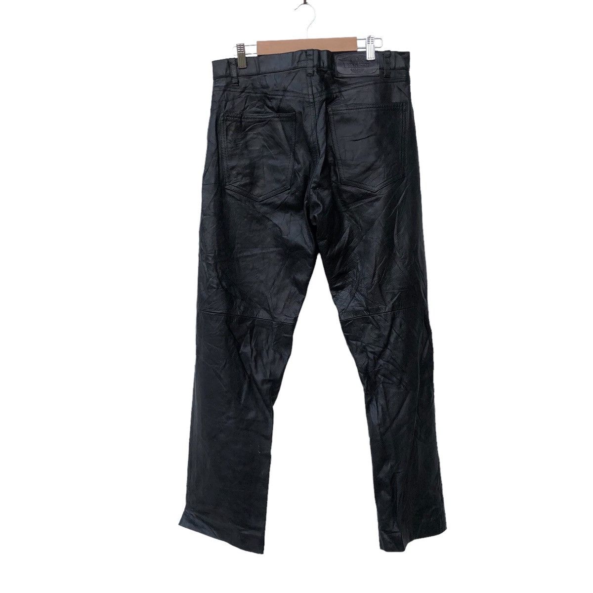 Genuine Leather 🫴🏻Vintage Wind Armor Leather Pants Jacket Size US 33 - 2 Thumbnail