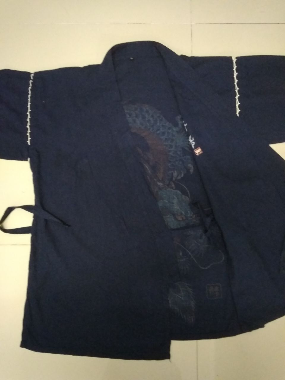 Japanese Brand Japanese Dragon Sukajan Coat Happi Kimono Noragi Jacket Size US M / EU 48-50 / 2 - 4 Thumbnail