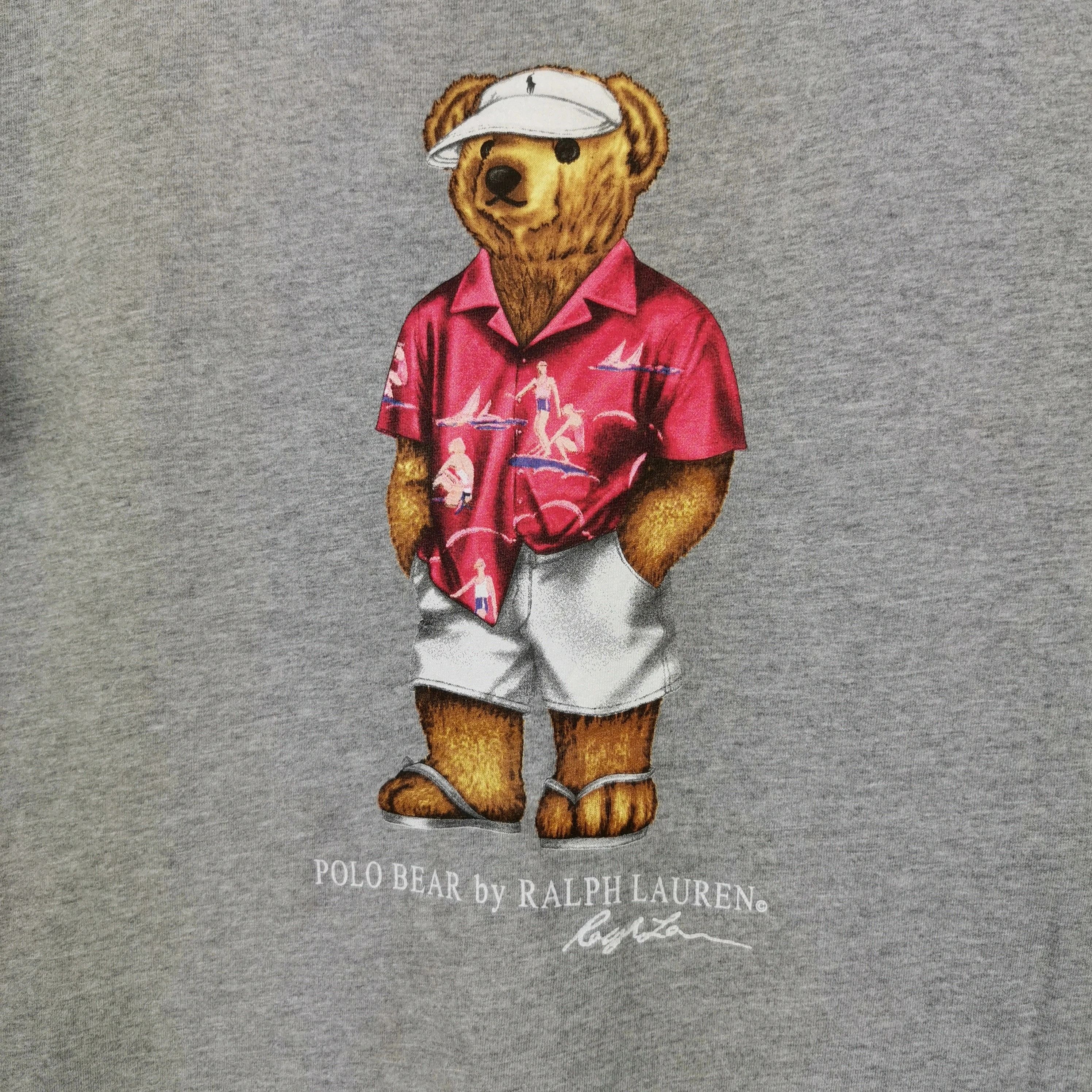 Polo Ralph Lauren Vintage Polo Bear T Shirt by Ralph Lauren Hawaii Tees Size US L / EU 52-54 / 3 - 5 Thumbnail