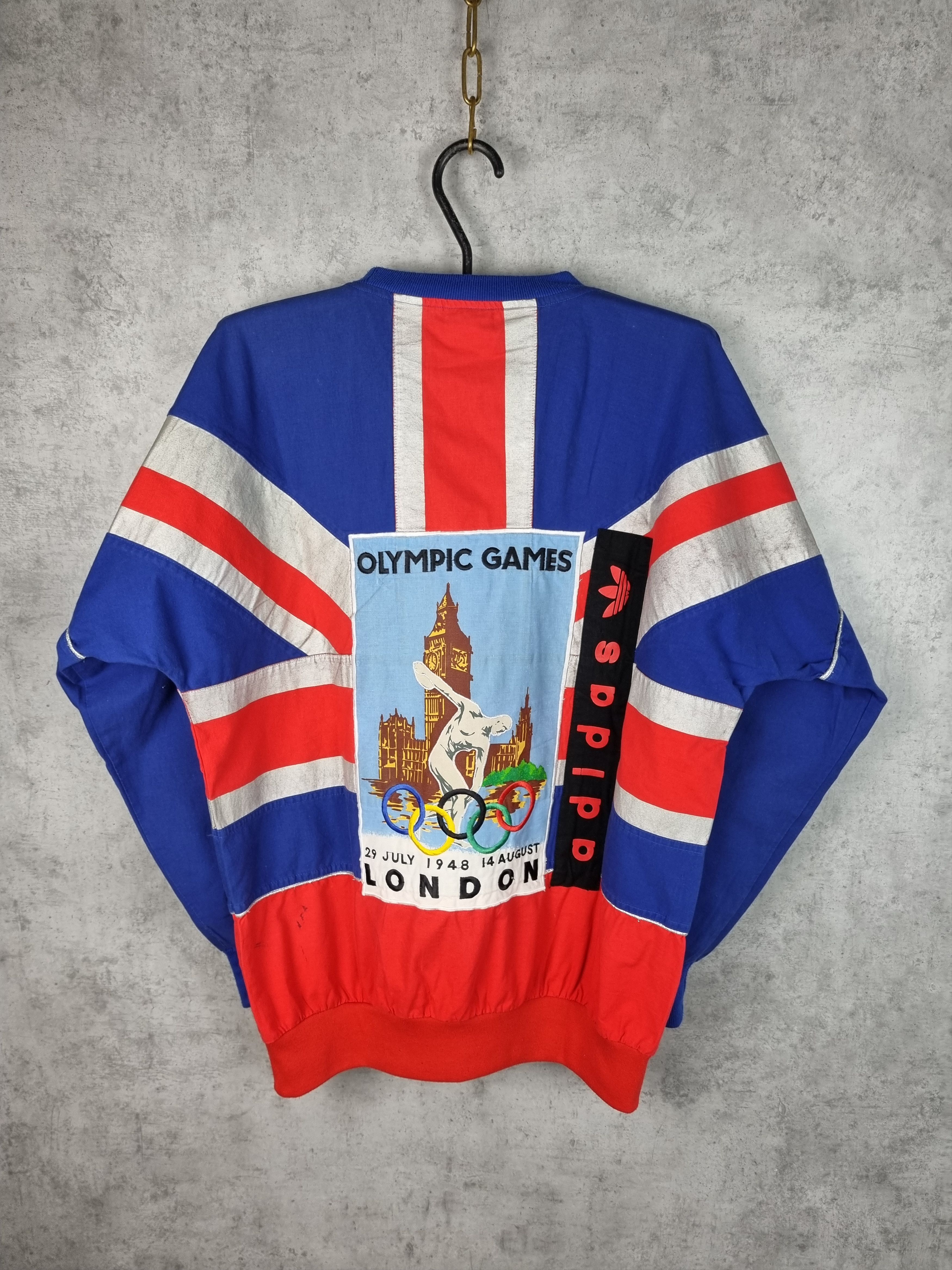 Adidas × Vintage 1948 Olympic Games of London ADIDAS TAKE OFF Sweatshirt Size US L / EU 52-54 / 3 - 2 Thumbnail