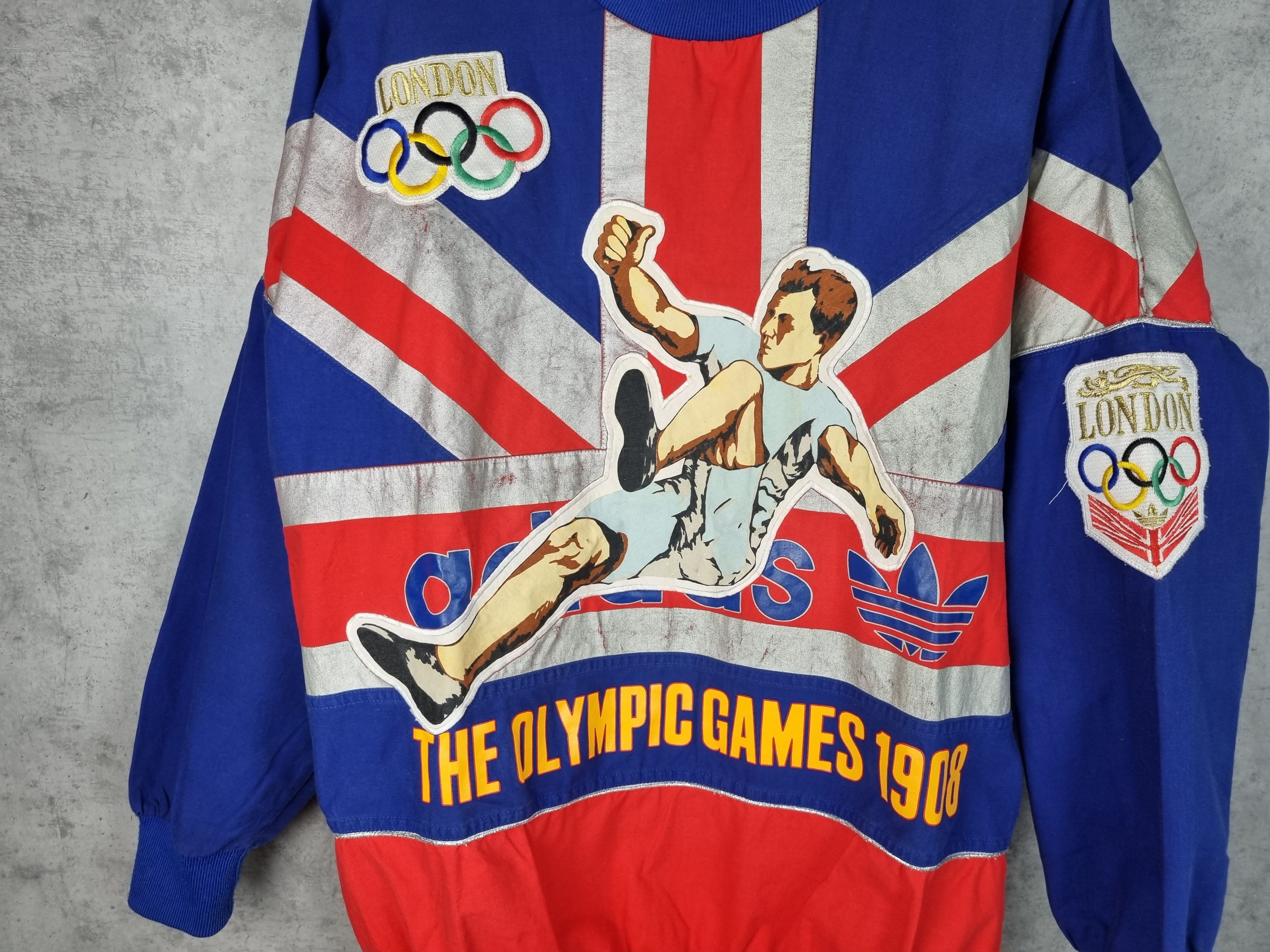 Adidas × Vintage 1948 Olympic Games of London ADIDAS TAKE OFF Sweatshirt Size US L / EU 52-54 / 3 - 4 Thumbnail