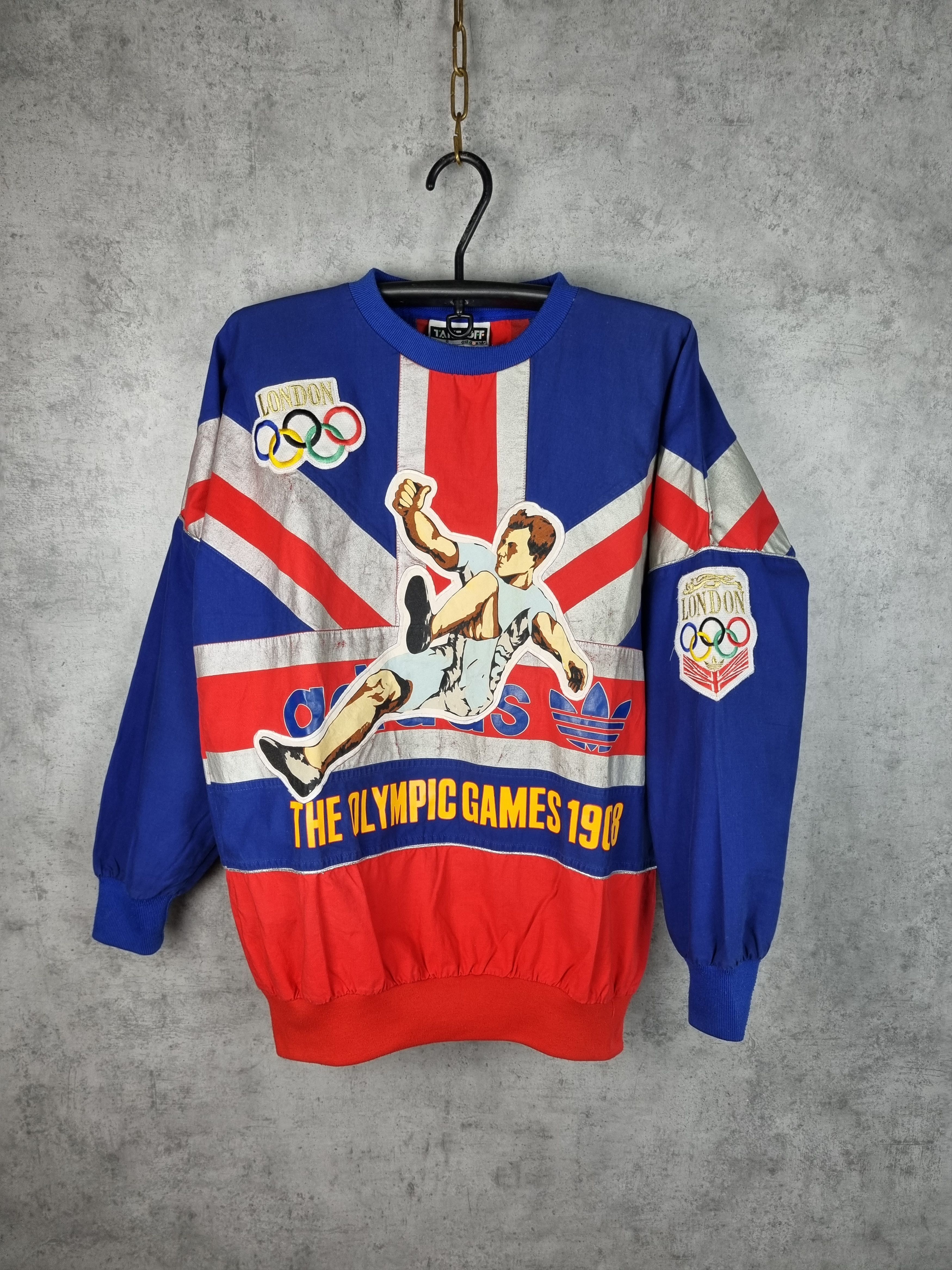 Adidas × Vintage 1948 Olympic Games of London ADIDAS TAKE OFF Sweatshirt Size US L / EU 52-54 / 3 - 16 Thumbnail