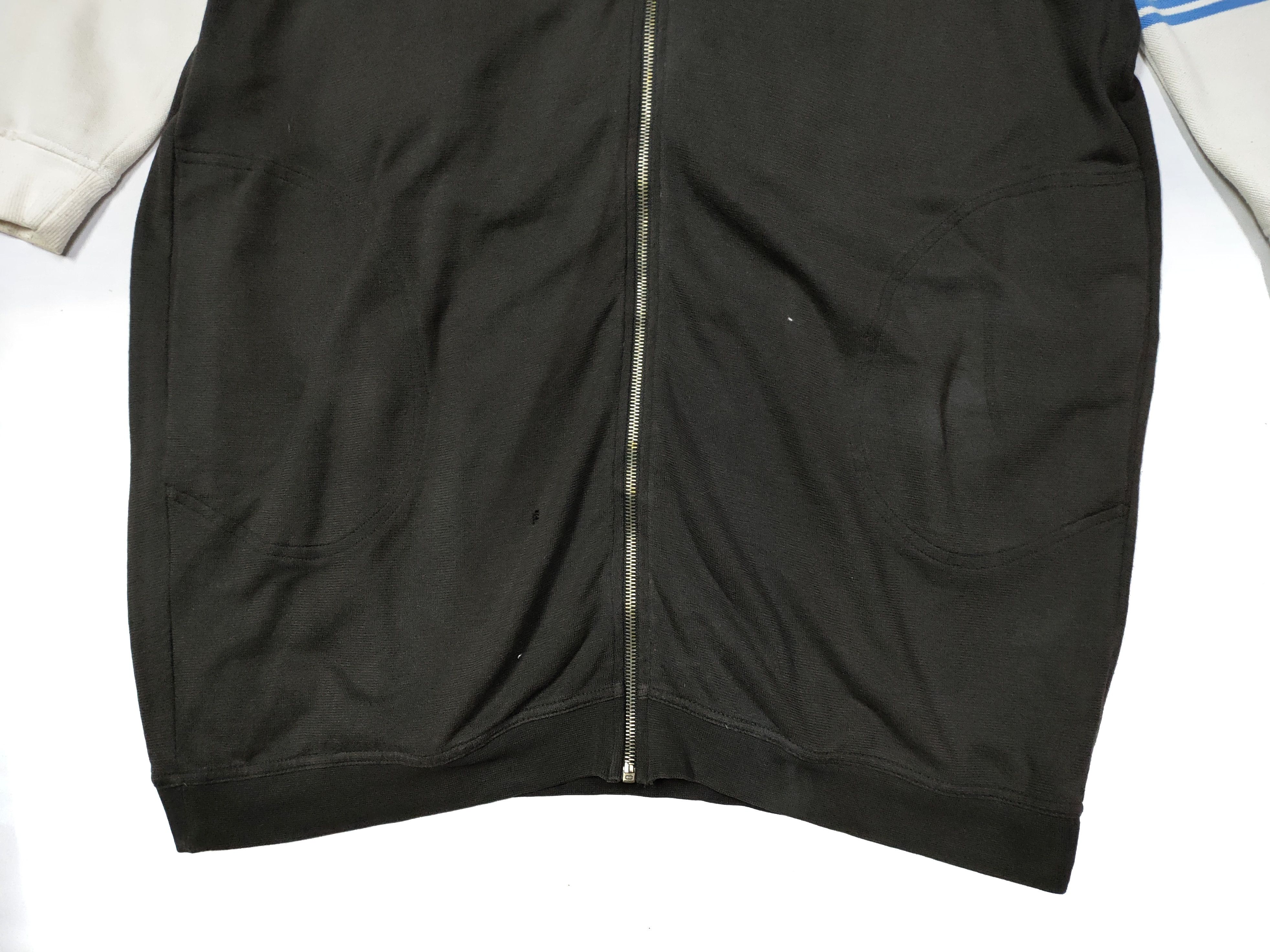 Designer MM6 SLEEVELESS LONG ZIPPER HOODIE Size US L / EU 52-54 / 3 - 5 Thumbnail