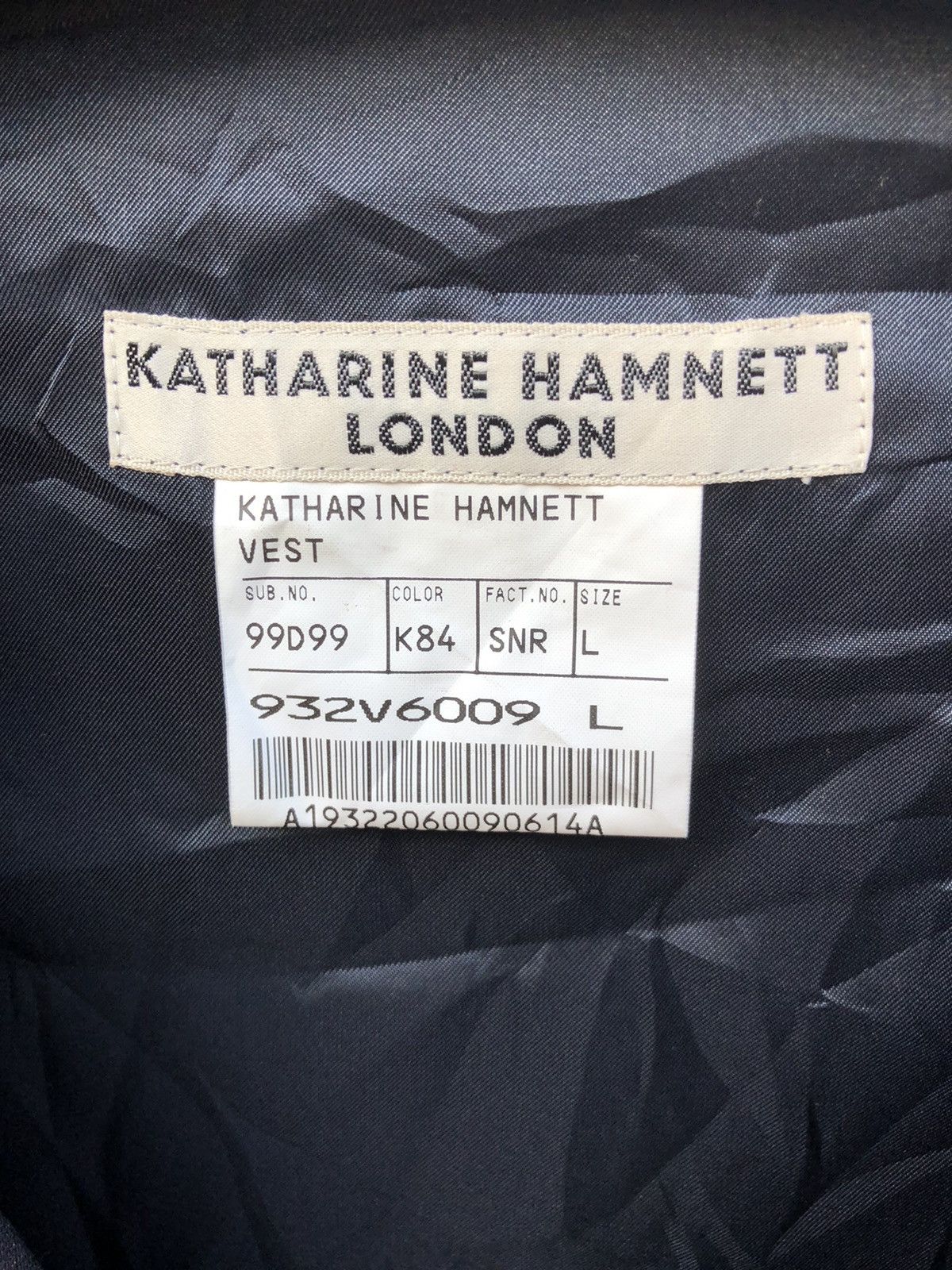 Katharine Hamnett London Katharine Hamnett London Vest Size US L / EU 52-54 / 3 - 4 Thumbnail