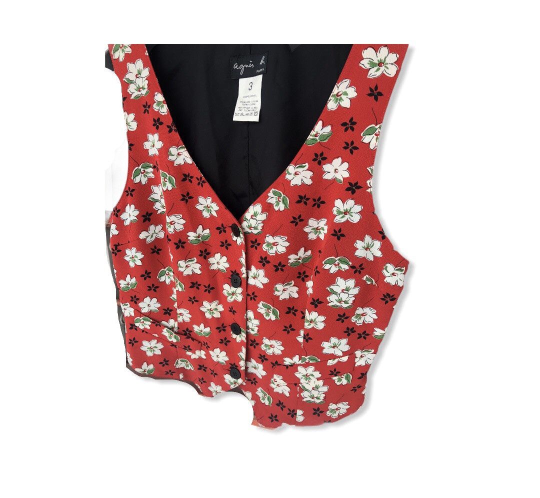 agnes b. Agnes b. Overprint Flower Vest Size US S / EU 44-46 / 1 - 3 Thumbnail