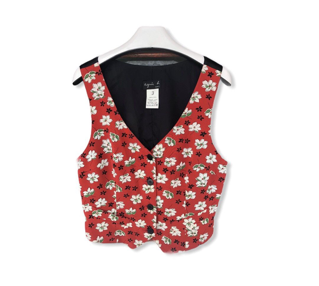 agnes b. Agnes b. Overprint Flower Vest Size US S / EU 44-46 / 1 - 1 Thumbnail