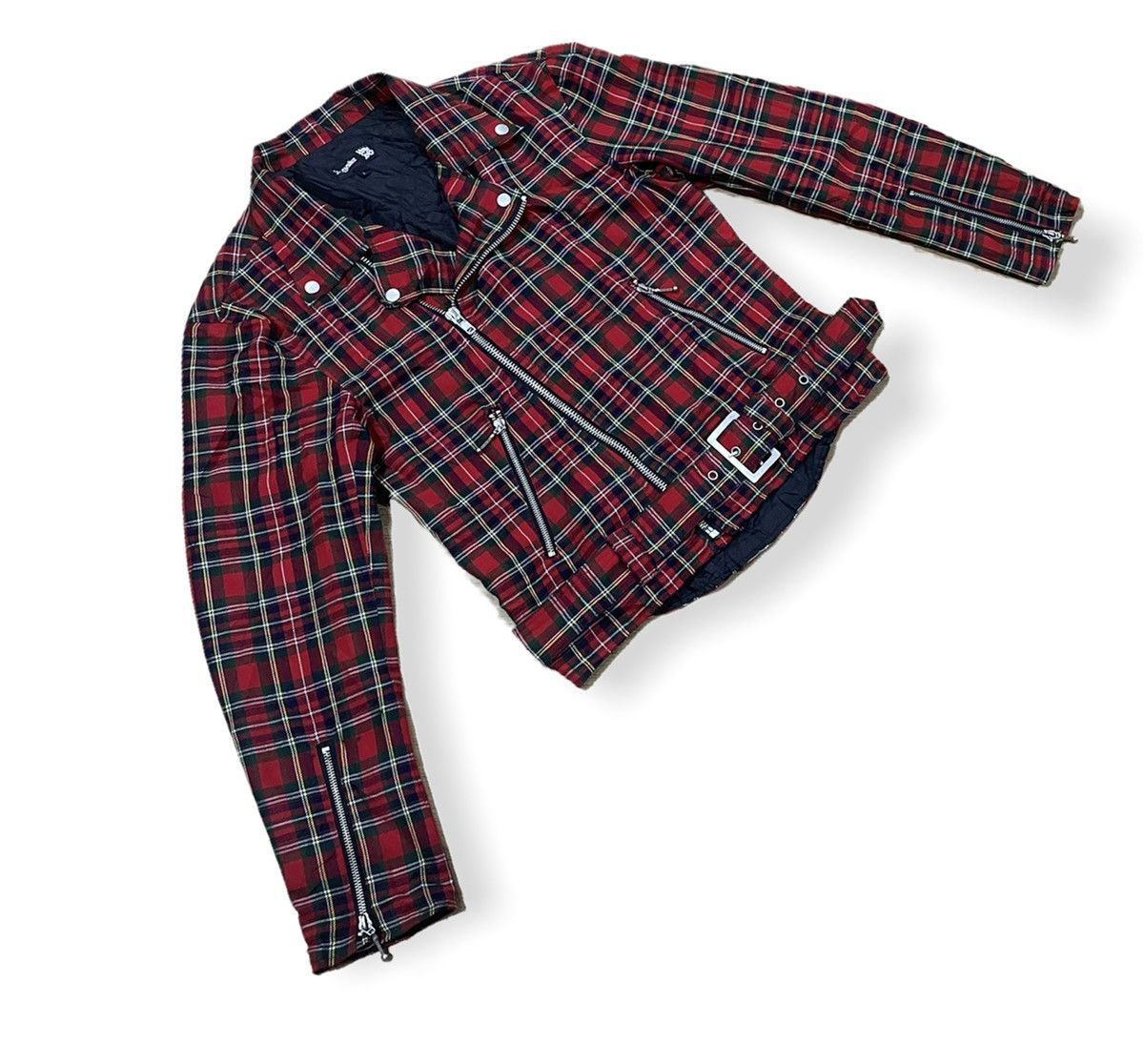 If Six Was Nine Japanese Suggestion Punk Seditionaries Plaid Tartan Jacket Size US L / EU 52-54 / 3 - 3 Thumbnail