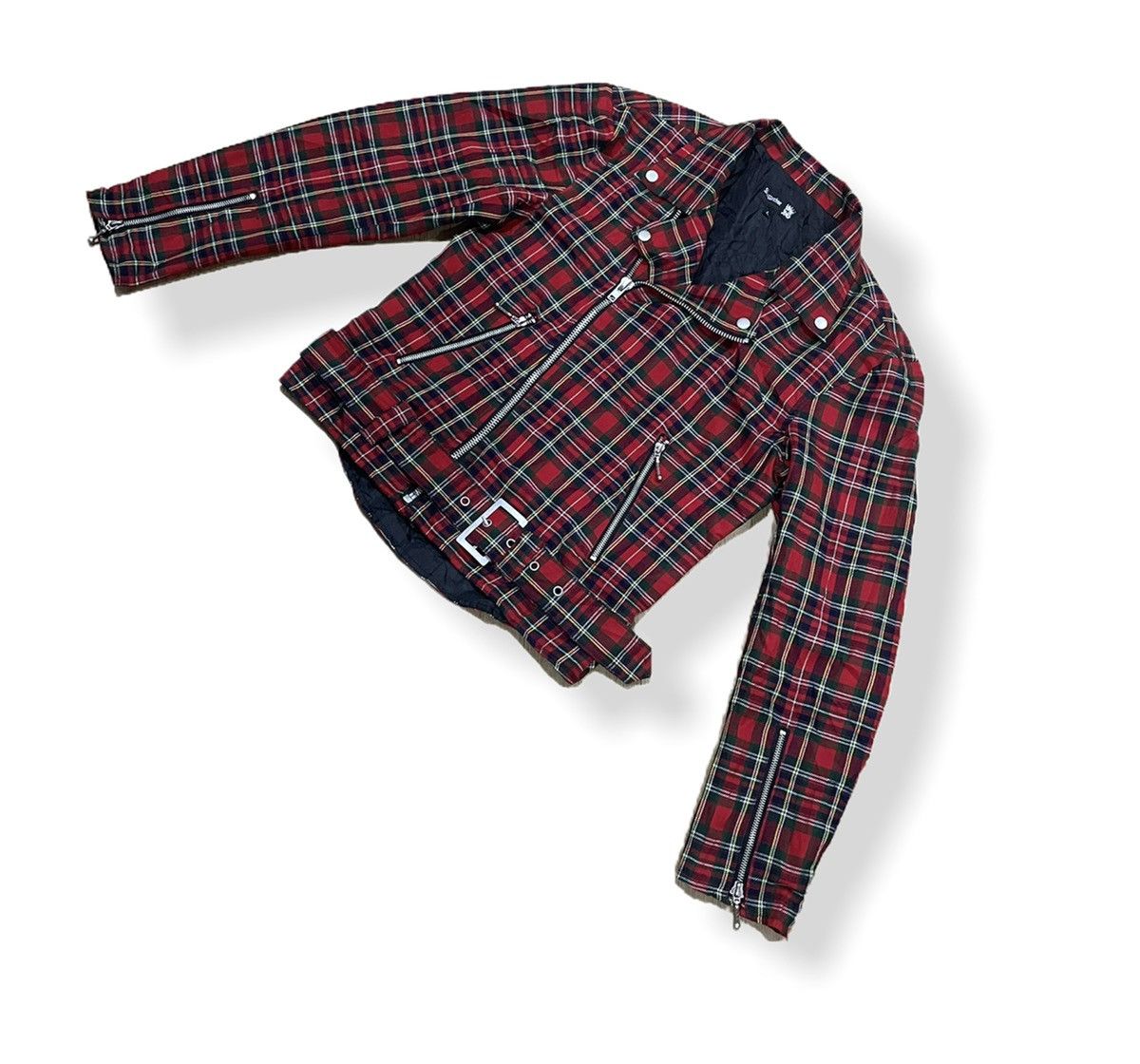 If Six Was Nine Japanese Suggestion Punk Seditionaries Plaid Tartan Jacket Size US L / EU 52-54 / 3 - 4 Thumbnail