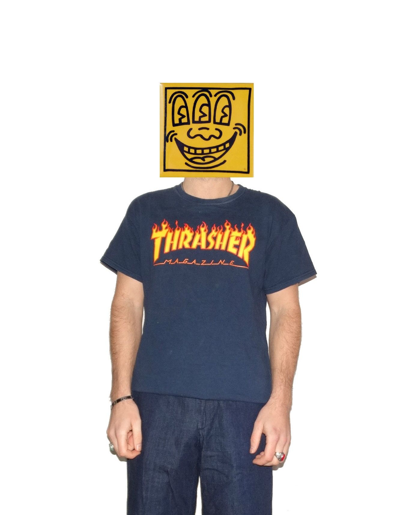 Thrasher thrasher classic logo tee vintage size L Size US L / EU 52-54 / 3 - 2 Thumbnail