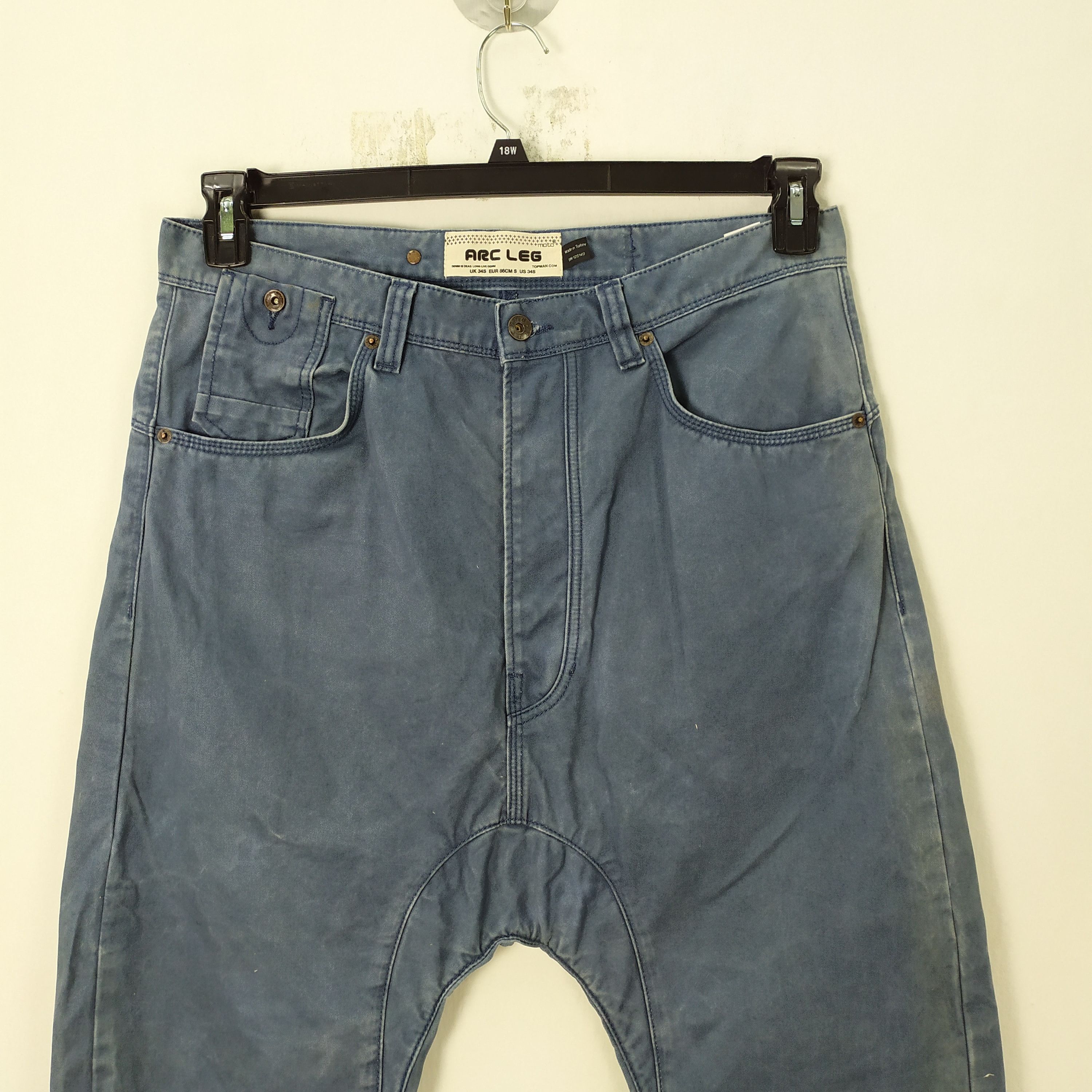 Topman RARE! ARC LEG BY TOPMAN CURVE LEG CARGO PANTS Size US 34 / EU 50 - 3 Thumbnail