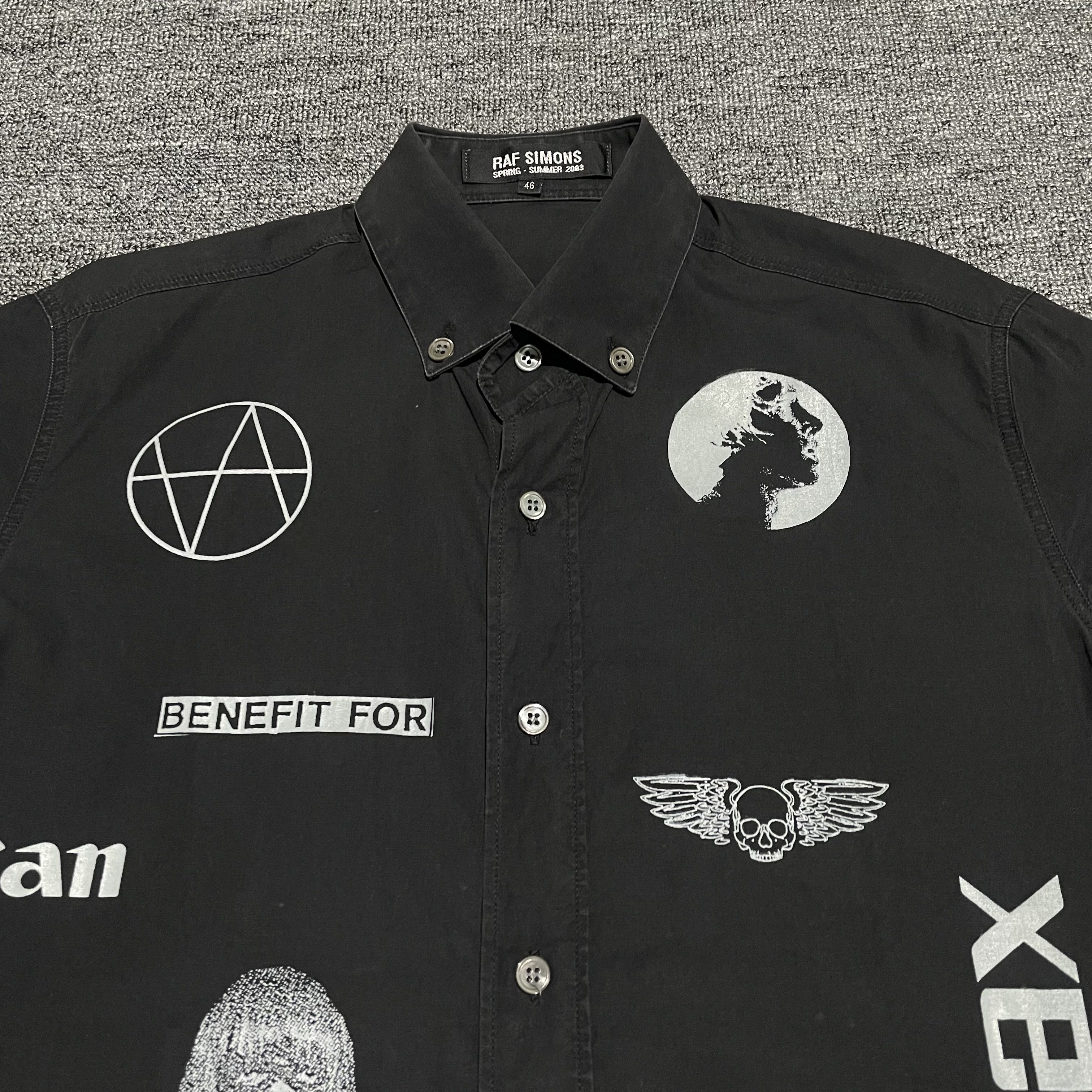 Raf Simons SS03 Consumed Graphic Button Shirt Size US S / EU 44-46 / 1 - 2 Thumbnail