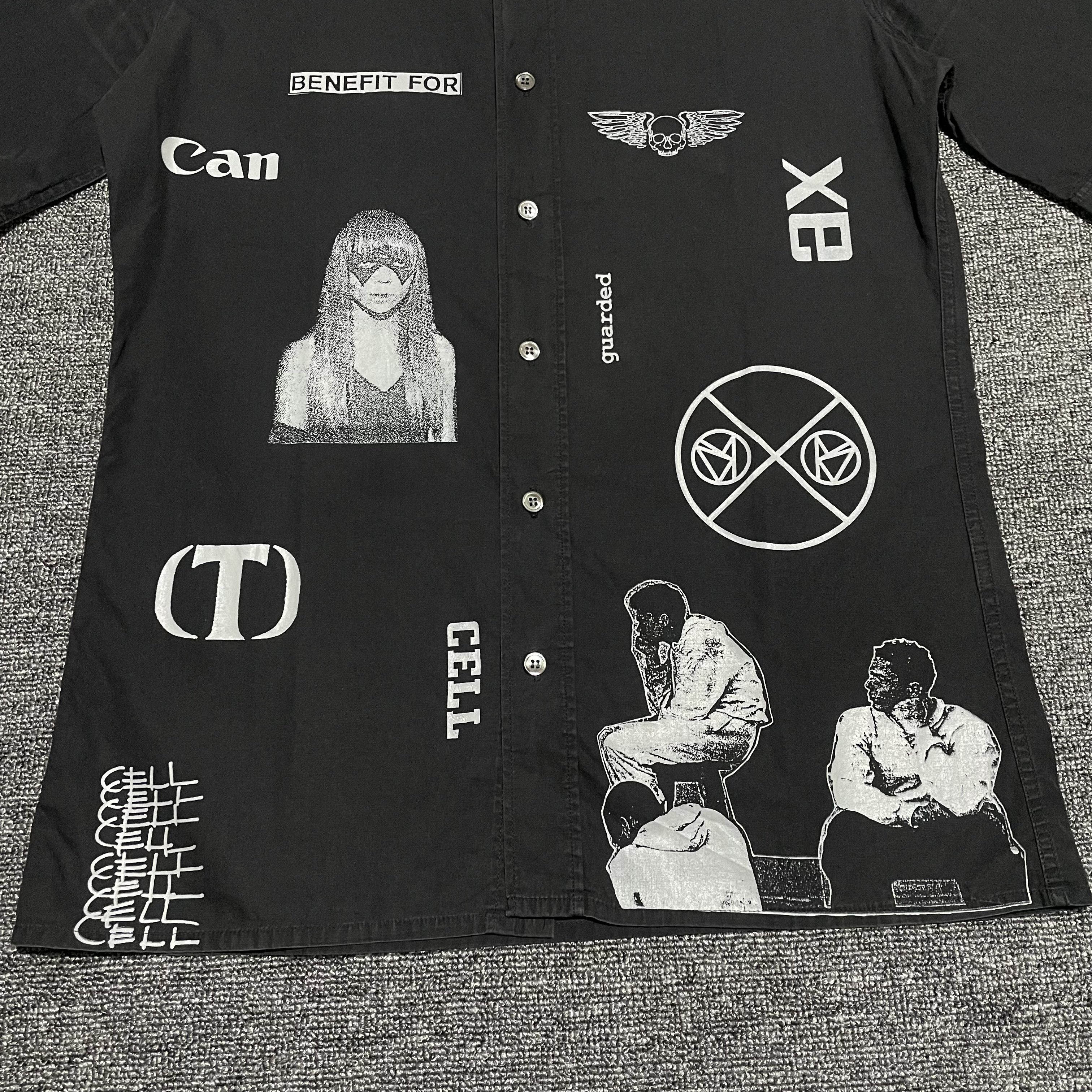 Raf Simons SS03 Consumed Graphic Button Shirt Size US S / EU 44-46 / 1 - 3 Thumbnail