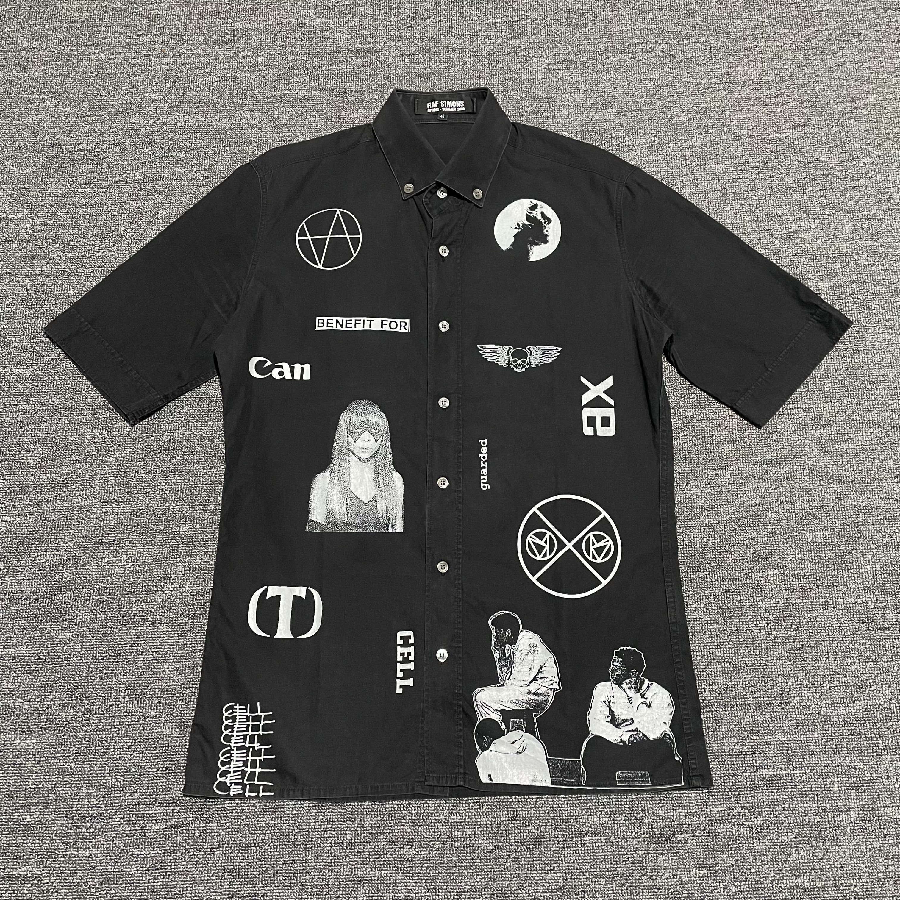 Raf Simons SS03 Consumed Graphic Button Shirt Size US S / EU 44-46 / 1 - 1 Thumbnail