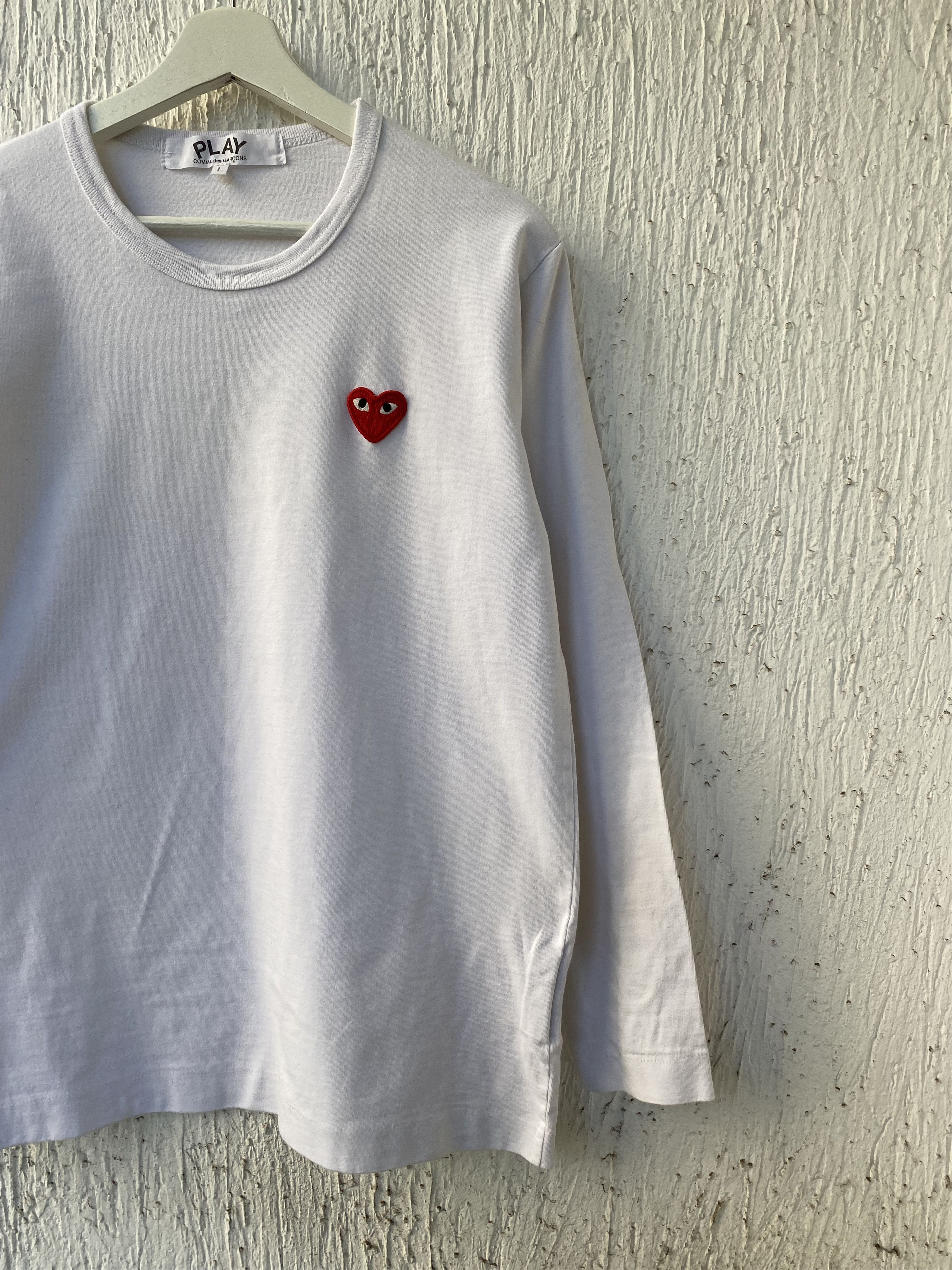 Comme des Garcons white long sleeve tee Size US L / EU 52-54 / 3 - 2 Thumbnail
