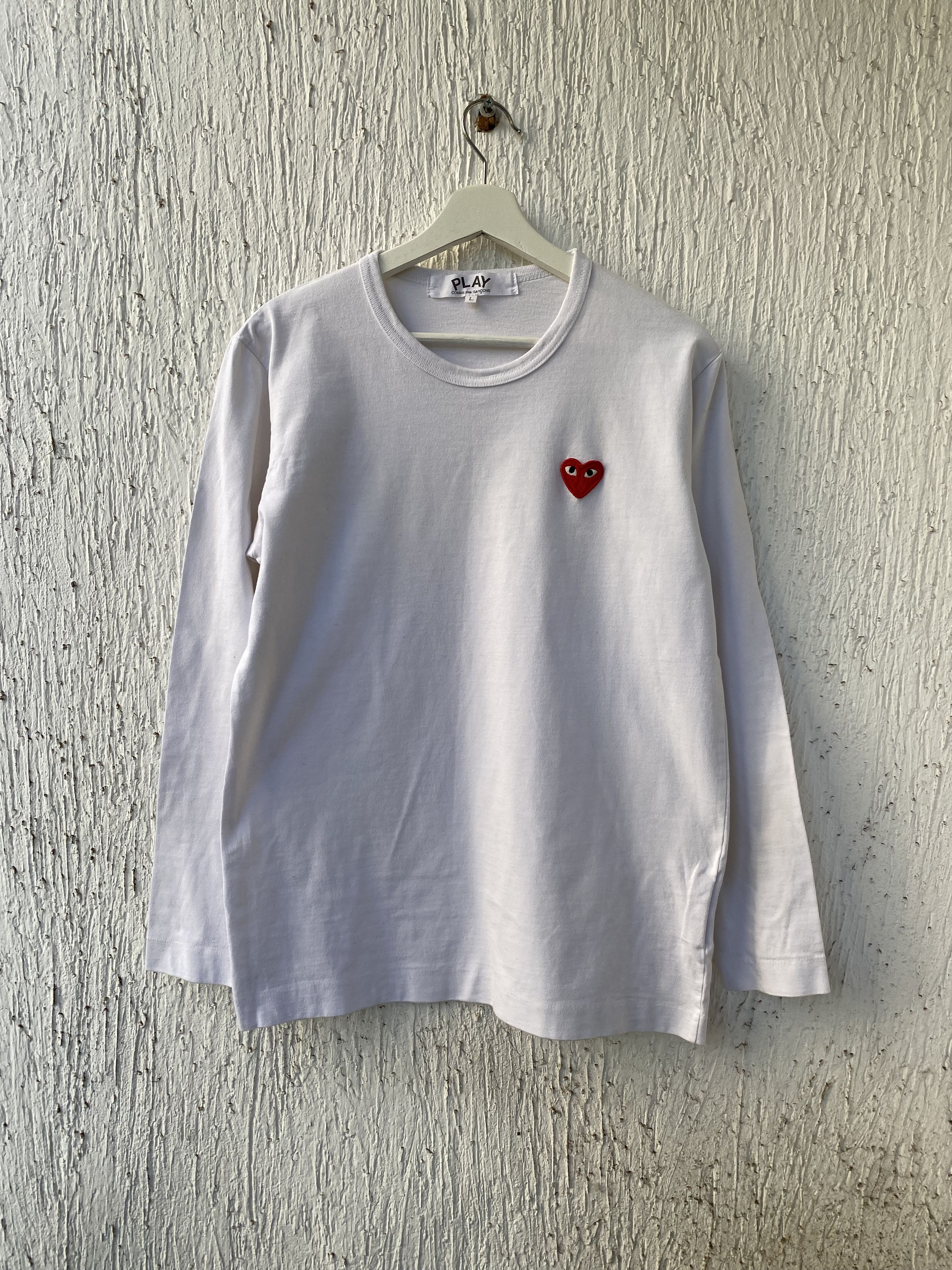 Comme des Garcons white long sleeve tee Size US L / EU 52-54 / 3 - 1 Thumbnail