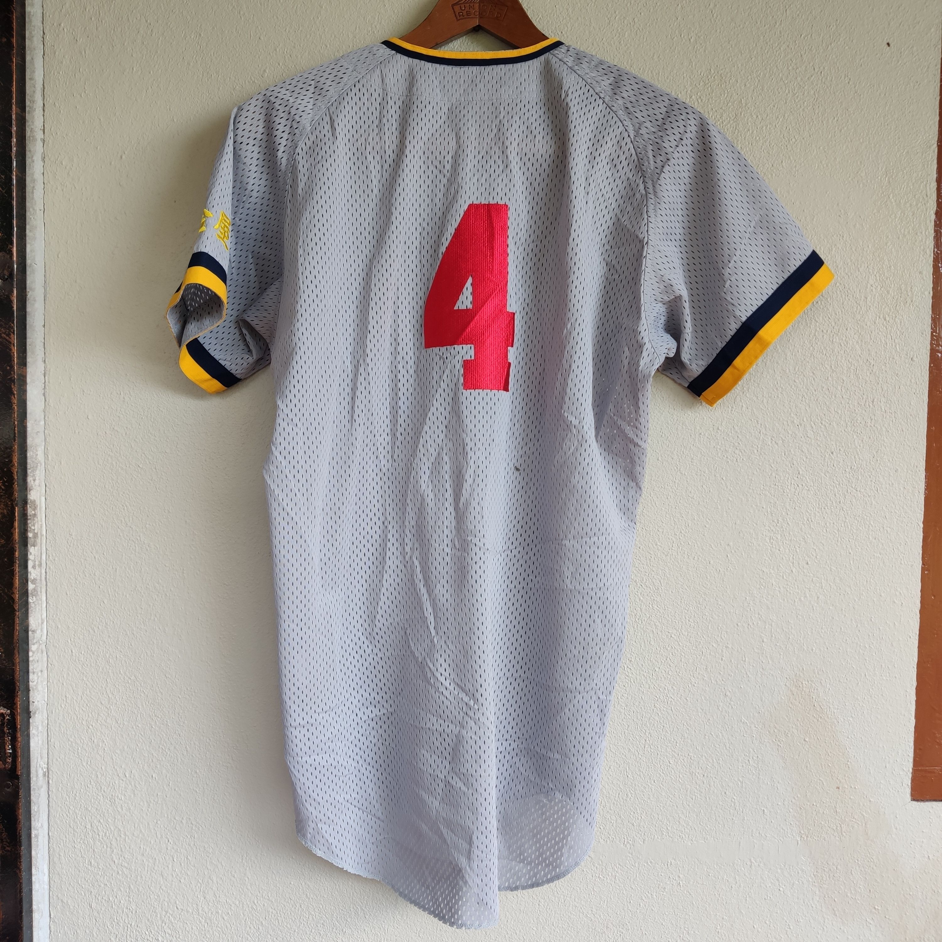 Vintage VINTAGE JAPANESE BASEBALL JERSEY #4 BY BASEBALL GEAR ZETT Size US L / EU 52-54 / 3 - 8 Thumbnail