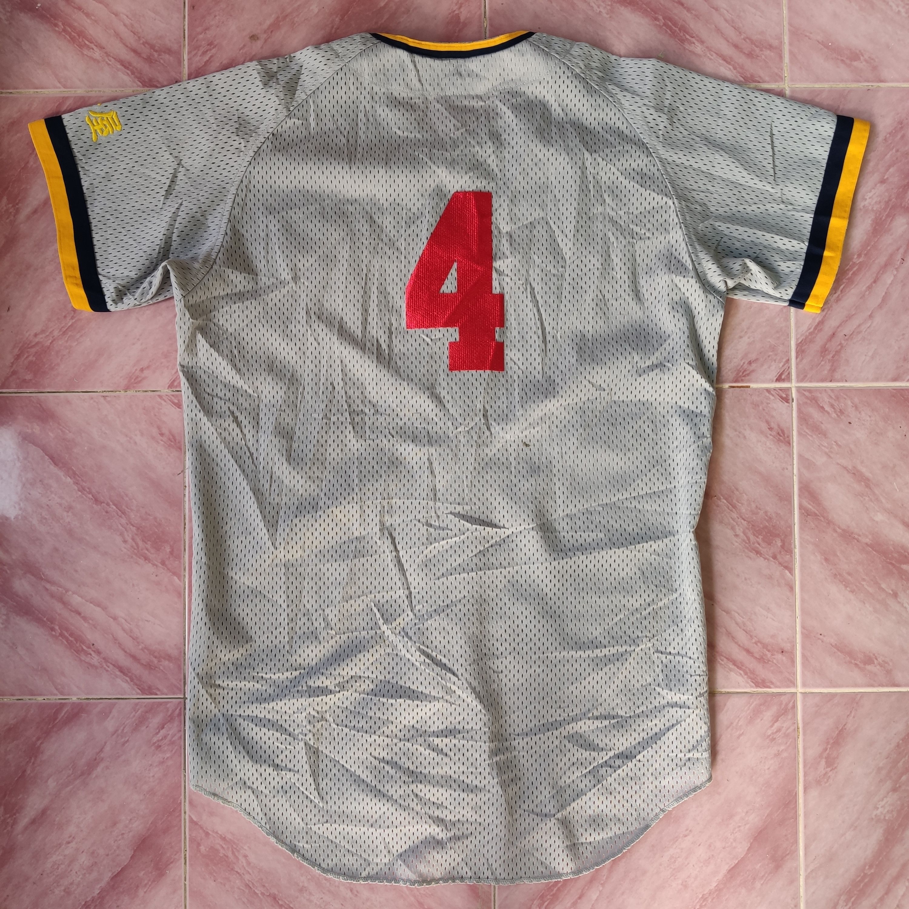 Vintage VINTAGE JAPANESE BASEBALL JERSEY #4 BY BASEBALL GEAR ZETT Size US L / EU 52-54 / 3 - 2 Thumbnail