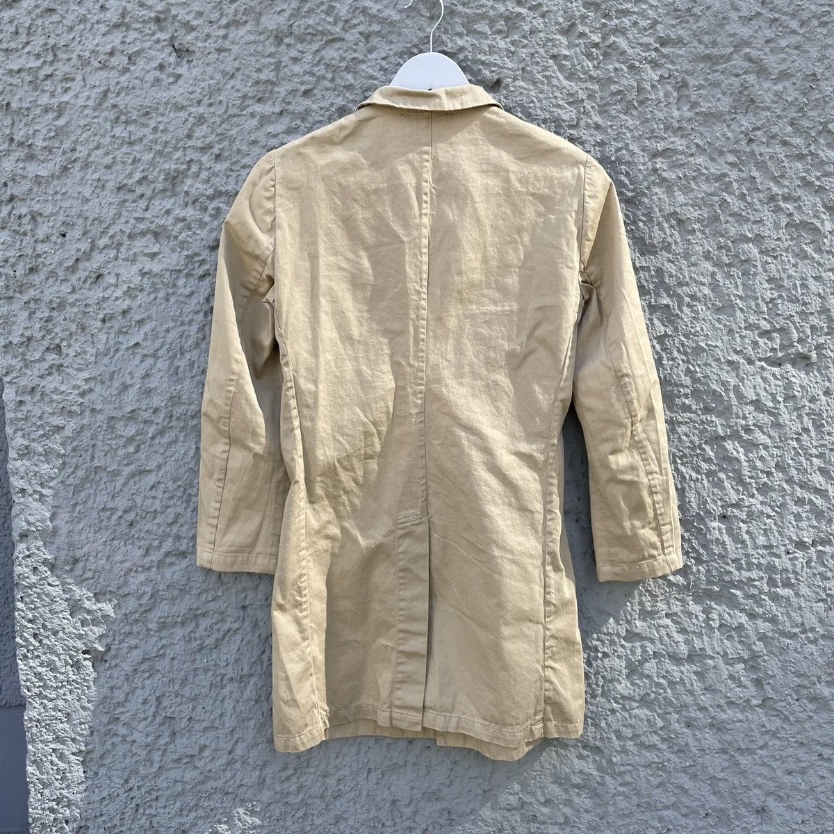 Geoffrey B. Small Geoffrey B. Small Light Beige Cotton Coat Overcoat Jacket Size US XS / EU 42 / 0 - 2 Thumbnail