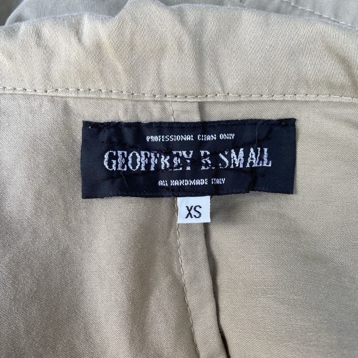 Geoffrey B. Small Geoffrey B. Small Light Beige Cotton Coat Overcoat Jacket Size US XS / EU 42 / 0 - 9 Thumbnail