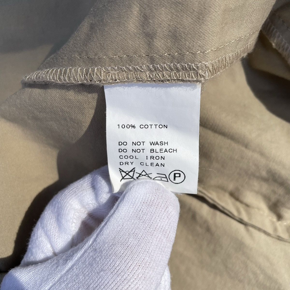Geoffrey B. Small Geoffrey B. Small Light Beige Cotton Coat Overcoat Jacket Size US XS / EU 42 / 0 - 10 Thumbnail