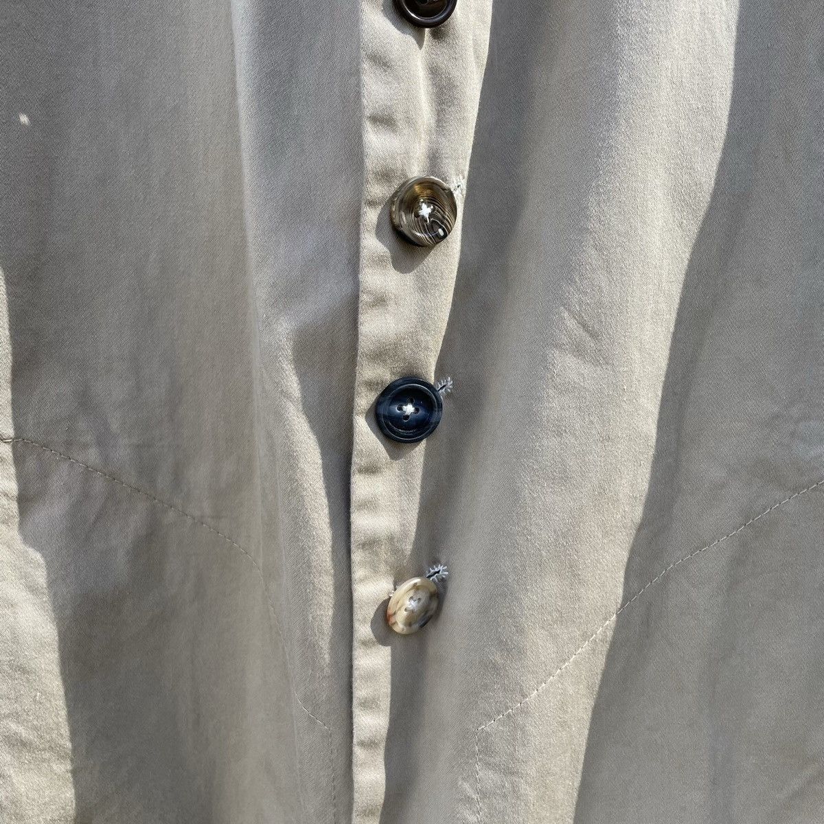 Geoffrey B. Small Geoffrey B. Small Light Beige Cotton Coat Overcoat Jacket Size US XS / EU 42 / 0 - 6 Thumbnail