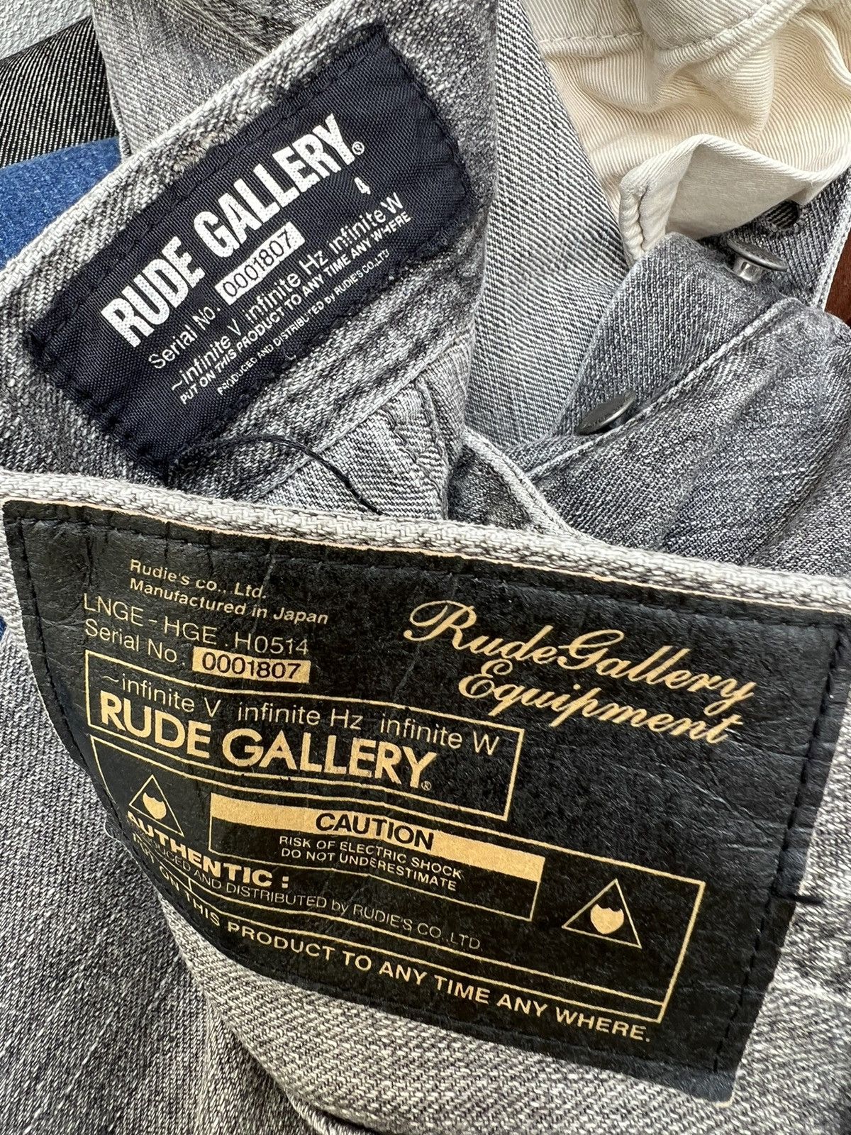 RUDE GALLERY Vintage Rude Gallery Japan Faded Black Denim Flare Jeans Size US 32 / EU 48 - 23 Thumbnail
