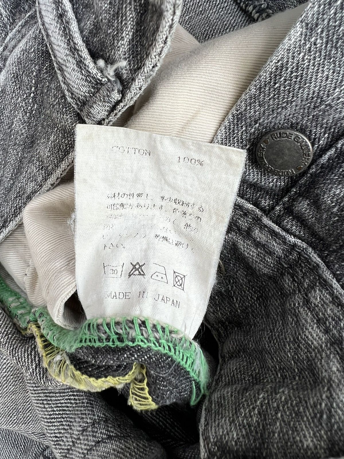 RUDE GALLERY Vintage Rude Gallery Japan Faded Black Denim Flare Jeans Size US 32 / EU 48 - 24 Thumbnail