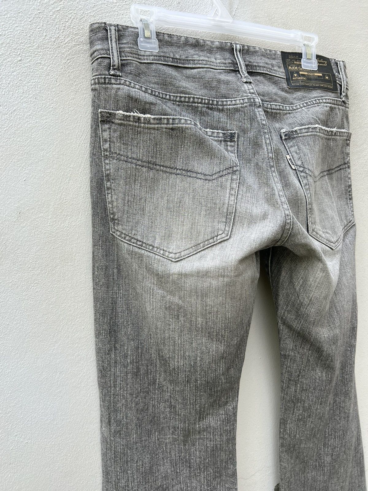 RUDE GALLERY Vintage Rude Gallery Japan Faded Black Denim Flare Jeans Size US 32 / EU 48 - 16 Thumbnail