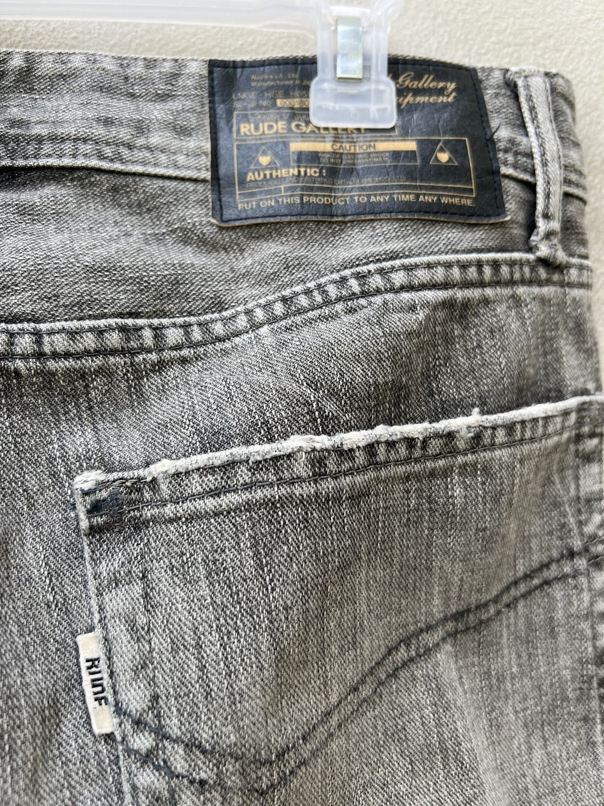 RUDE GALLERY Vintage Rude Gallery Japan Faded Black Denim Flare Jeans Size US 32 / EU 48 - 20 Thumbnail
