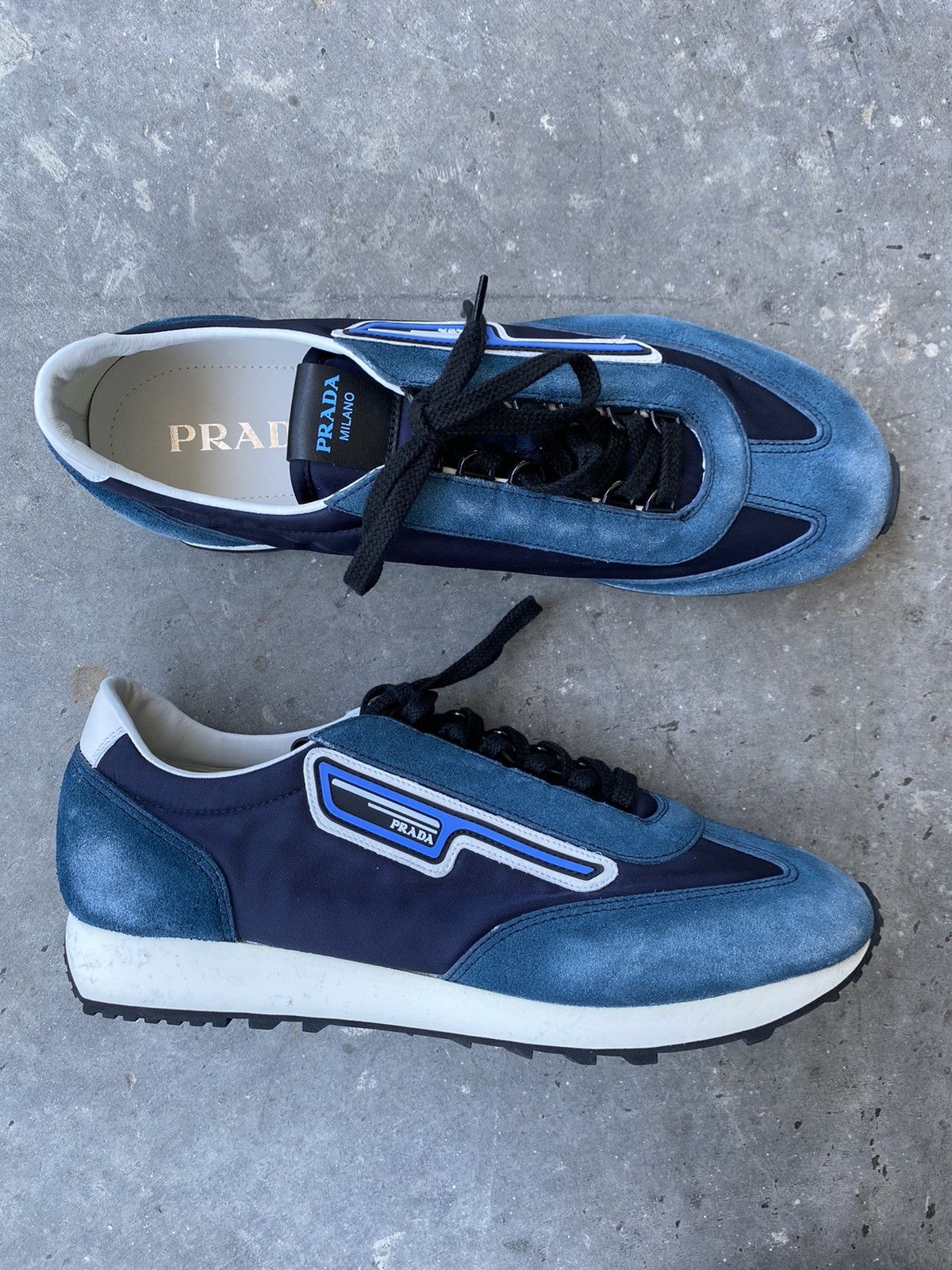 Prada Prada Suede Milano Sneakers Size US 10.5 / EU 43-44 - 1 Thumbnail