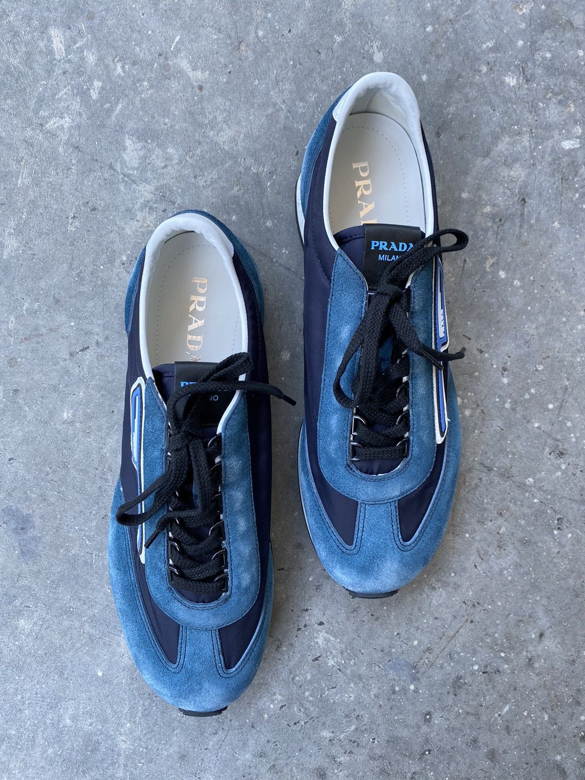 Prada Prada Suede Milano Sneakers Size US 10.5 / EU 43-44 - 4 Thumbnail