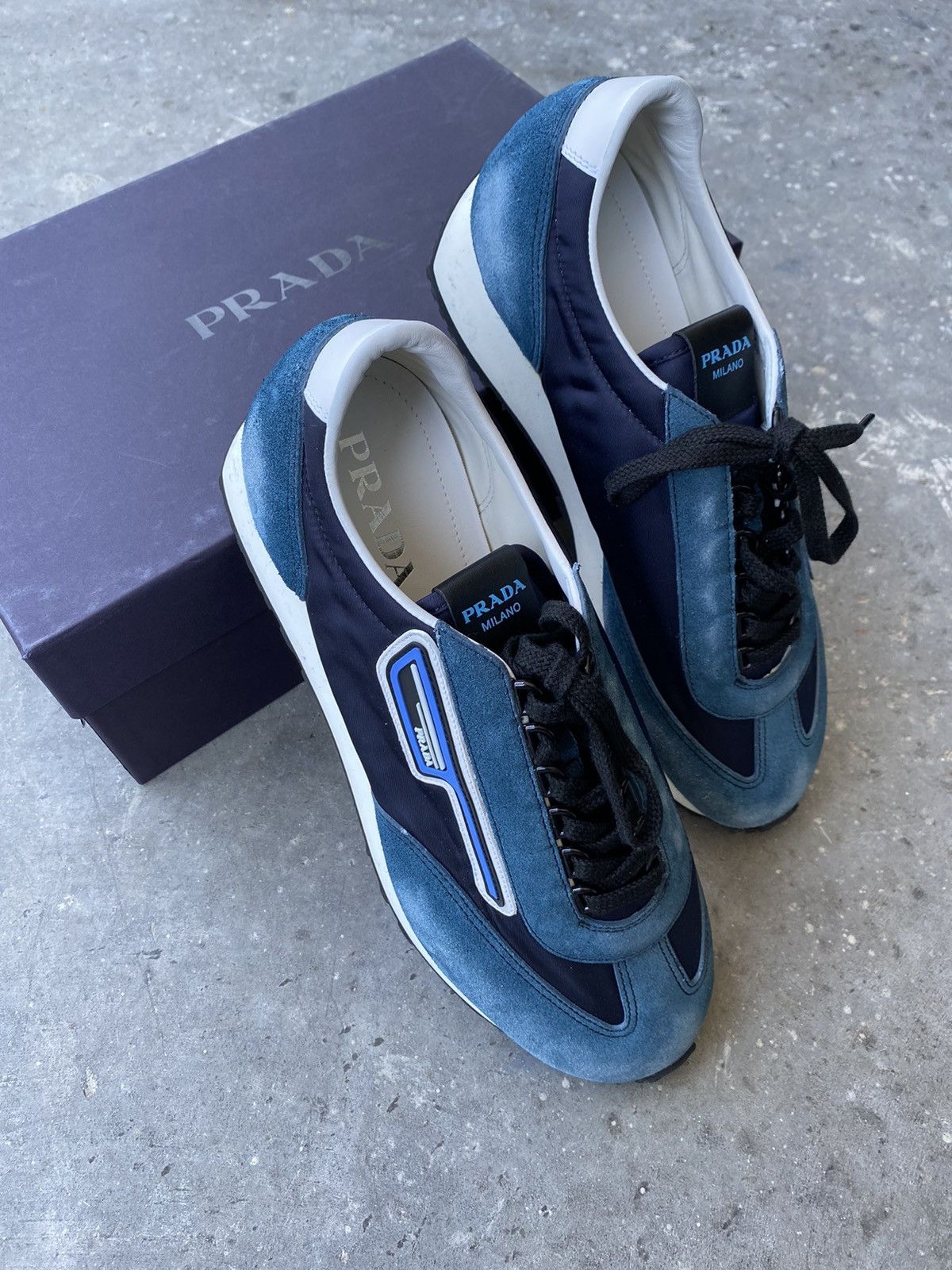 Prada Prada Suede Milano Sneakers Size US 10.5 / EU 43-44 - 5 Thumbnail