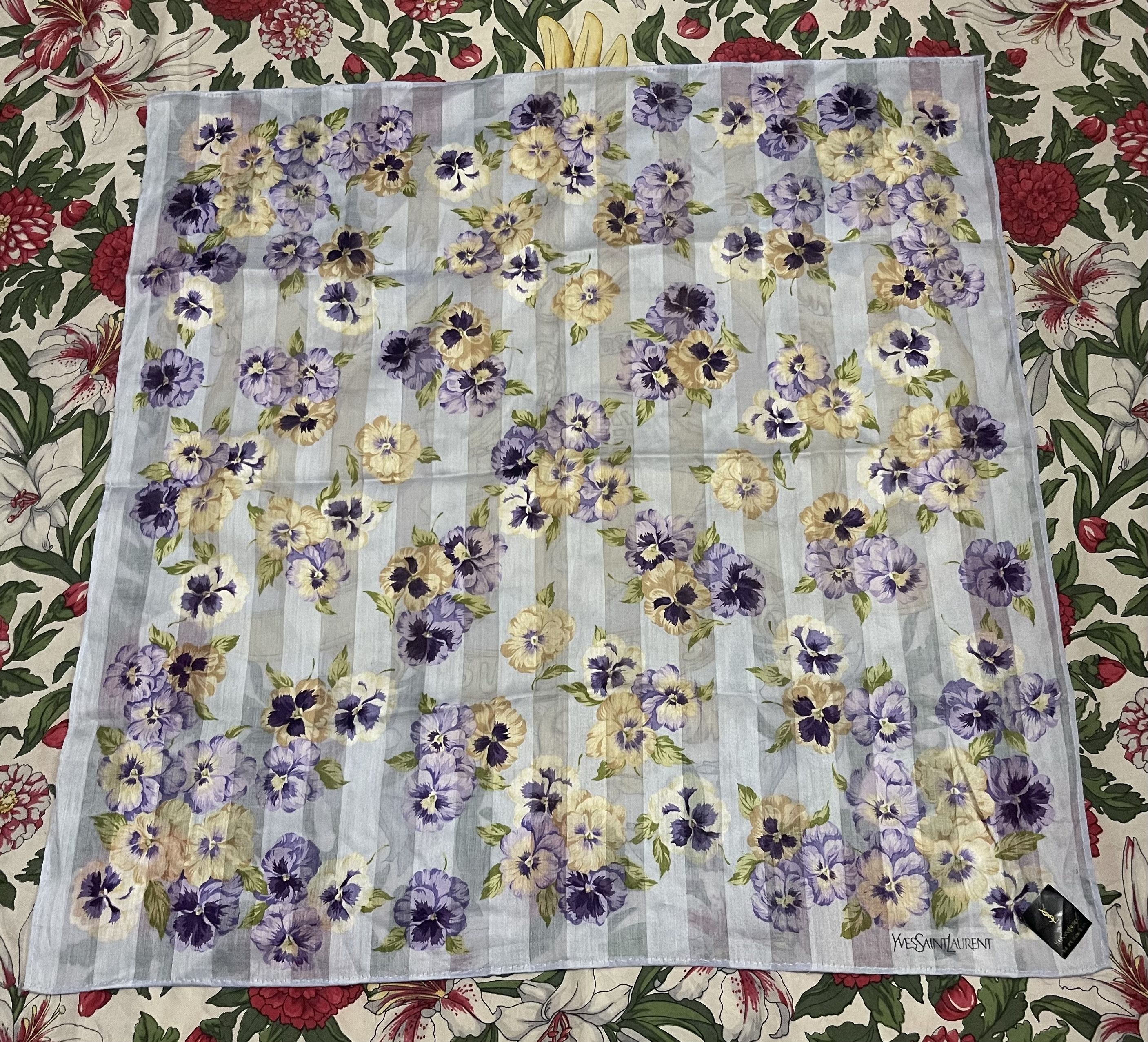 YVES SAINT LAURENT HANDKERCHEF FLORAL