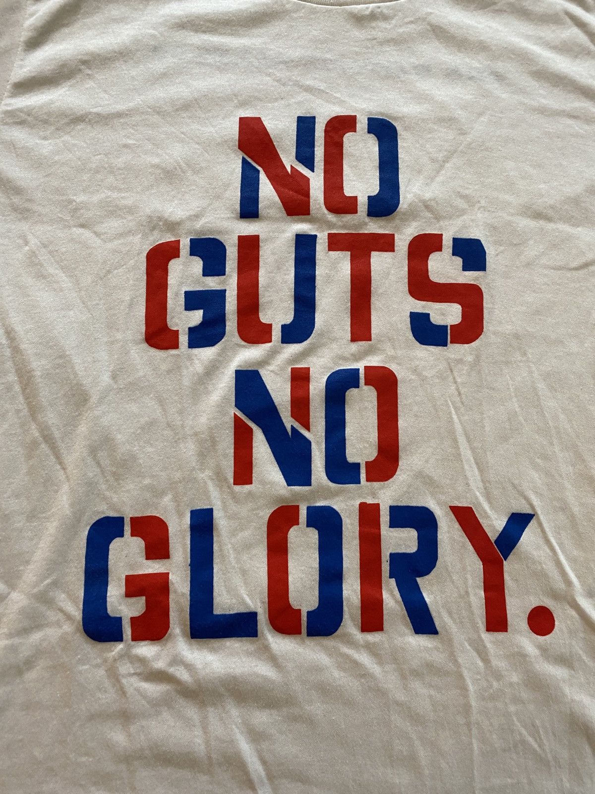Jerzees Vintage 80’s No Guts No Glory Single Stitch Sleeves Thin Tee Size US XL / EU 56 / 4 - 9 Thumbnail