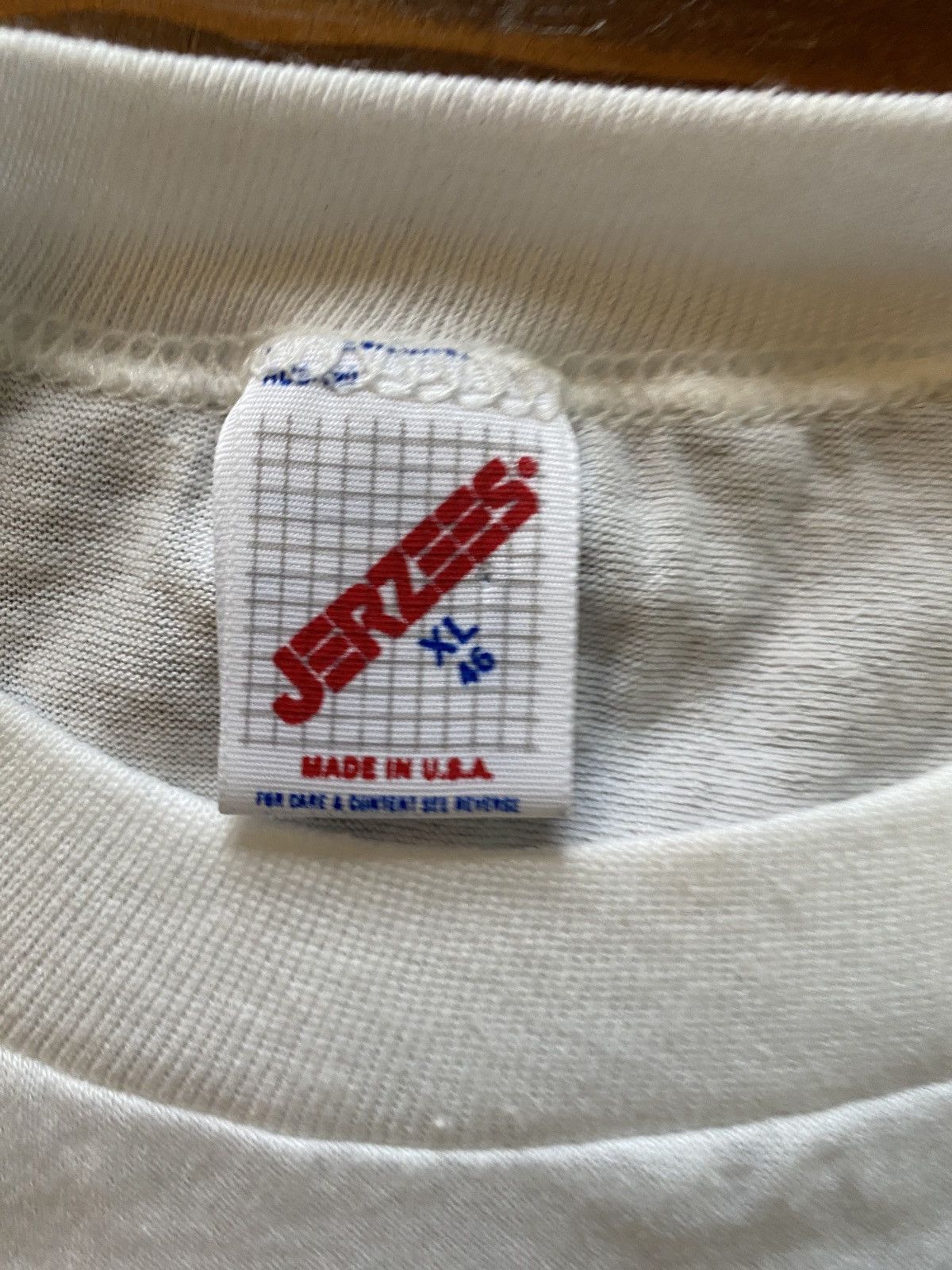 Jerzees Vintage 80’s No Guts No Glory Single Stitch Sleeves Thin Tee Size US XL / EU 56 / 4 - 11 Thumbnail