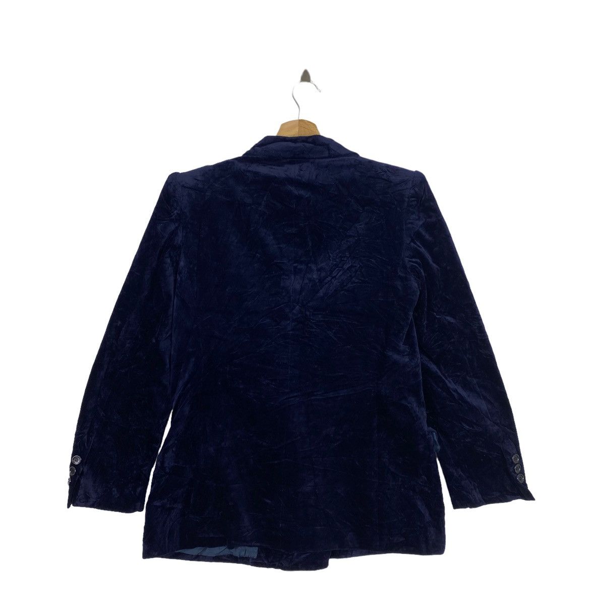 Vintage × Yves Saint Laurent Vintage 90s YVES SAINT LAURENT Ysl Italy Plain Navy Coat Size US M / EU 48-50 / 2 - 3 Thumbnail