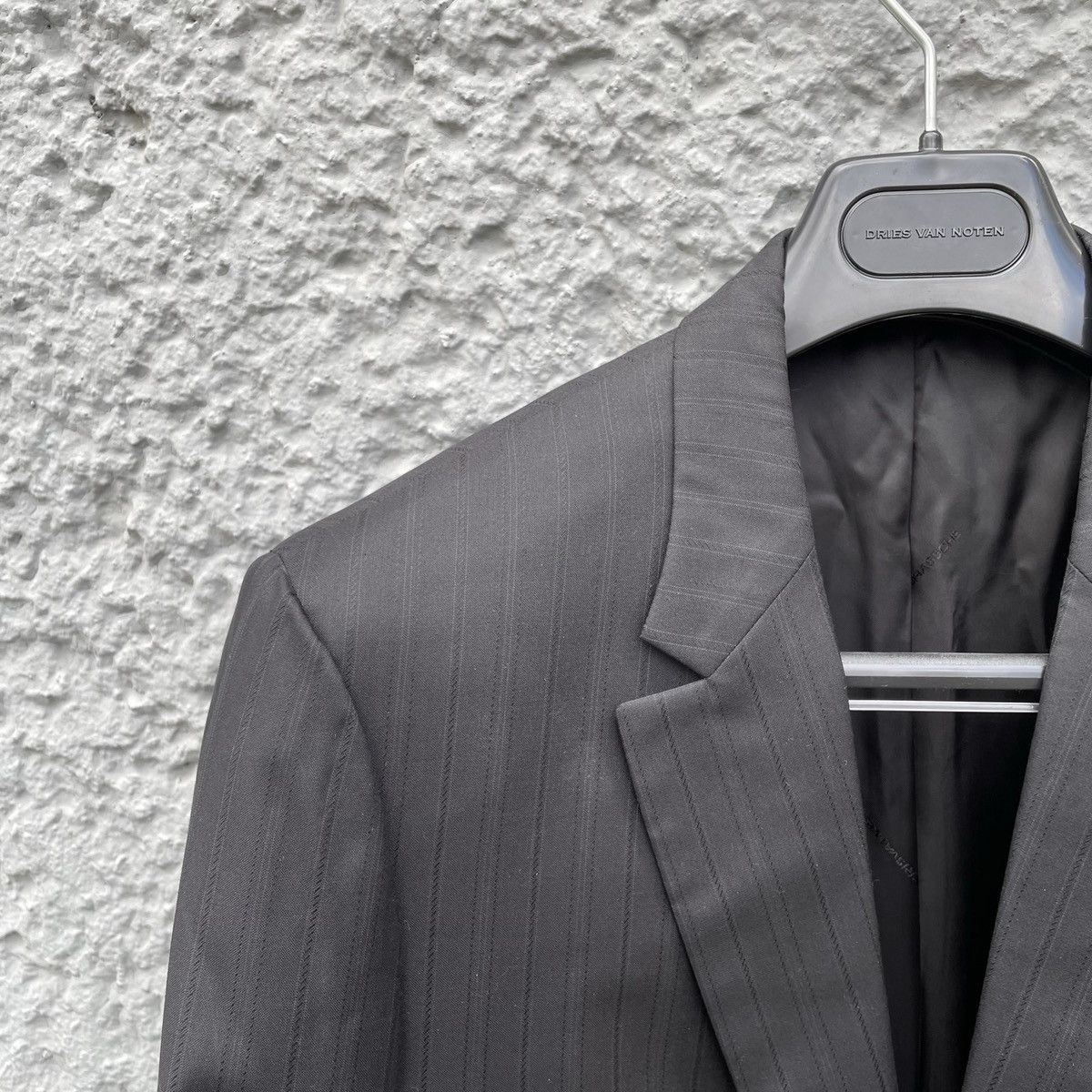 Kris Van Assche Kris van Assche Grey Pinstripe Silk Blazer Jacket Size 52R - 4 Thumbnail