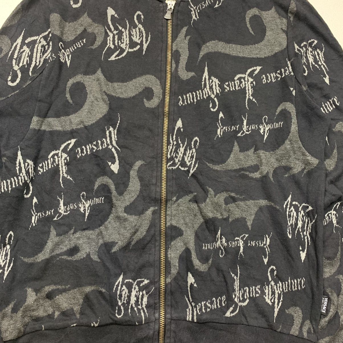 Versace vintage versace couture gothic tattoo Zip up sweater Size US M / EU 48-50 / 2 - 7 Thumbnail