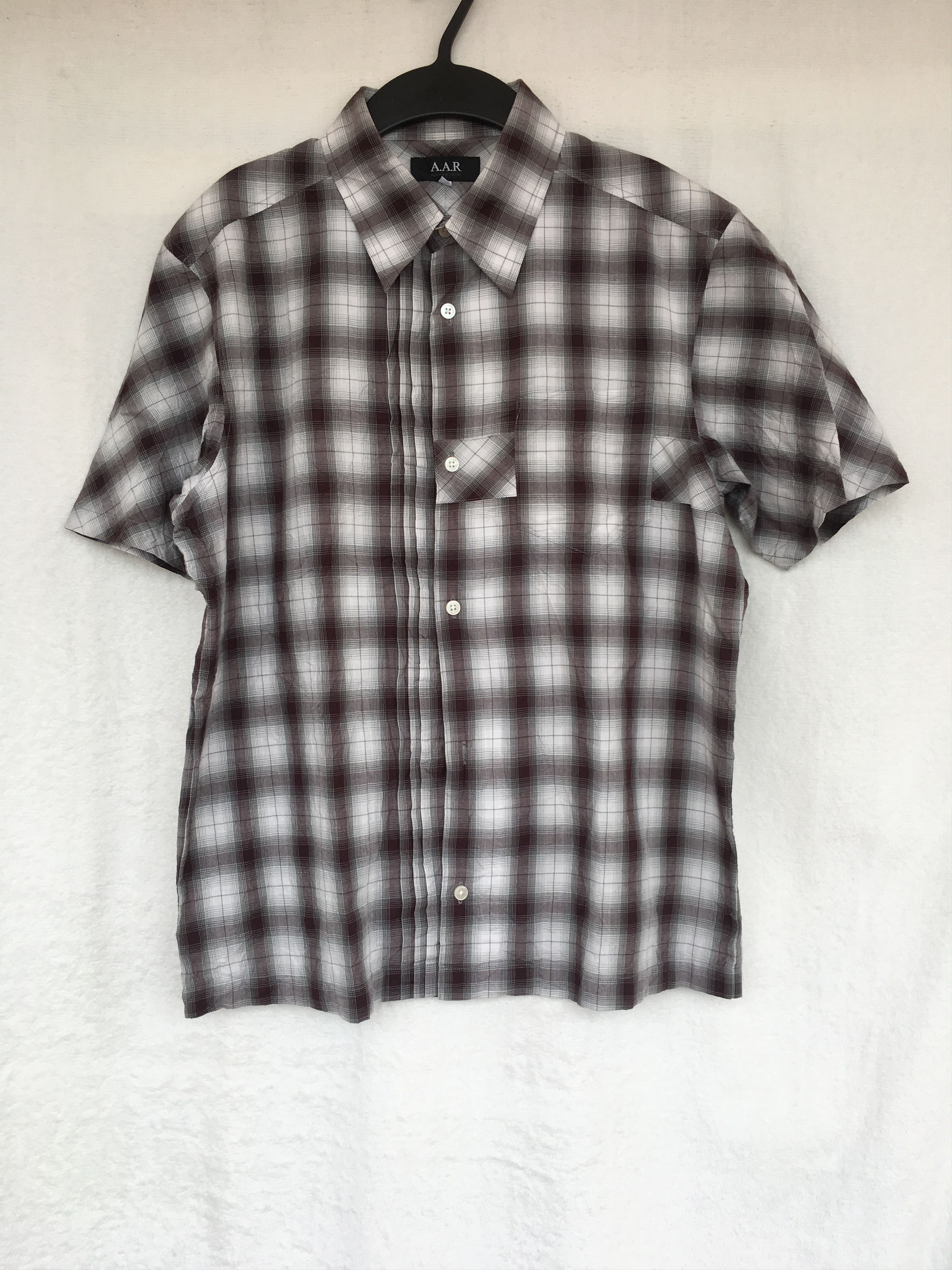 Yohji Yamamoto plaid shirt short sleeve Size US M / EU 48-50 / 2 - 1 Thumbnail